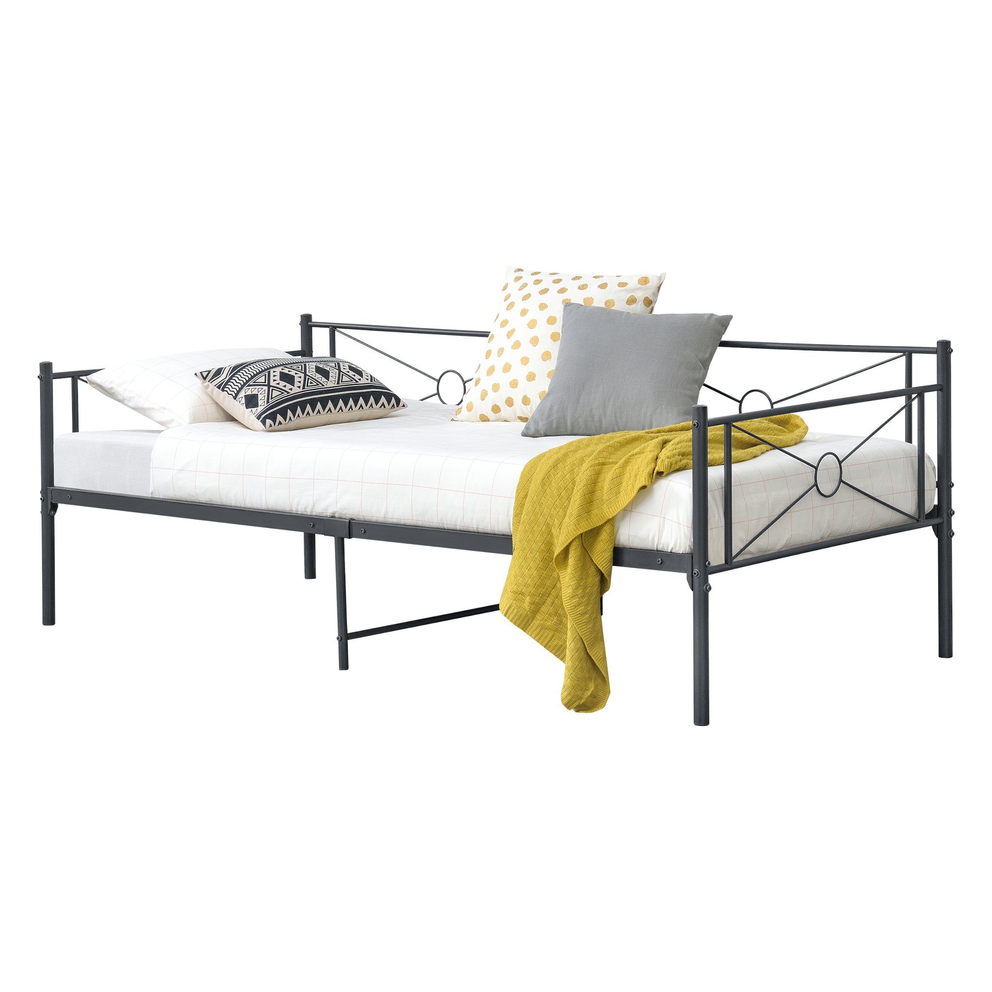 en.casa Metallbett, »Alvesta« Einzelbett 90x200cm aus günstig online kaufen