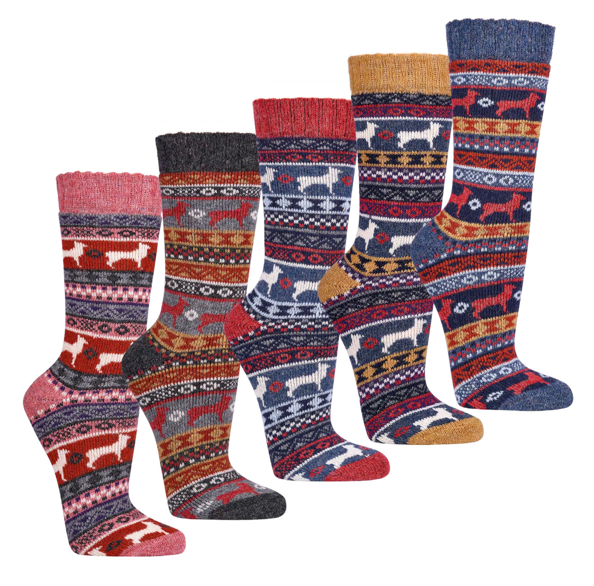 TippTexx 24 Kuschelsocken 2 Paar weiche Hygge Norweger-Socken "Peru" mit Me günstig online kaufen