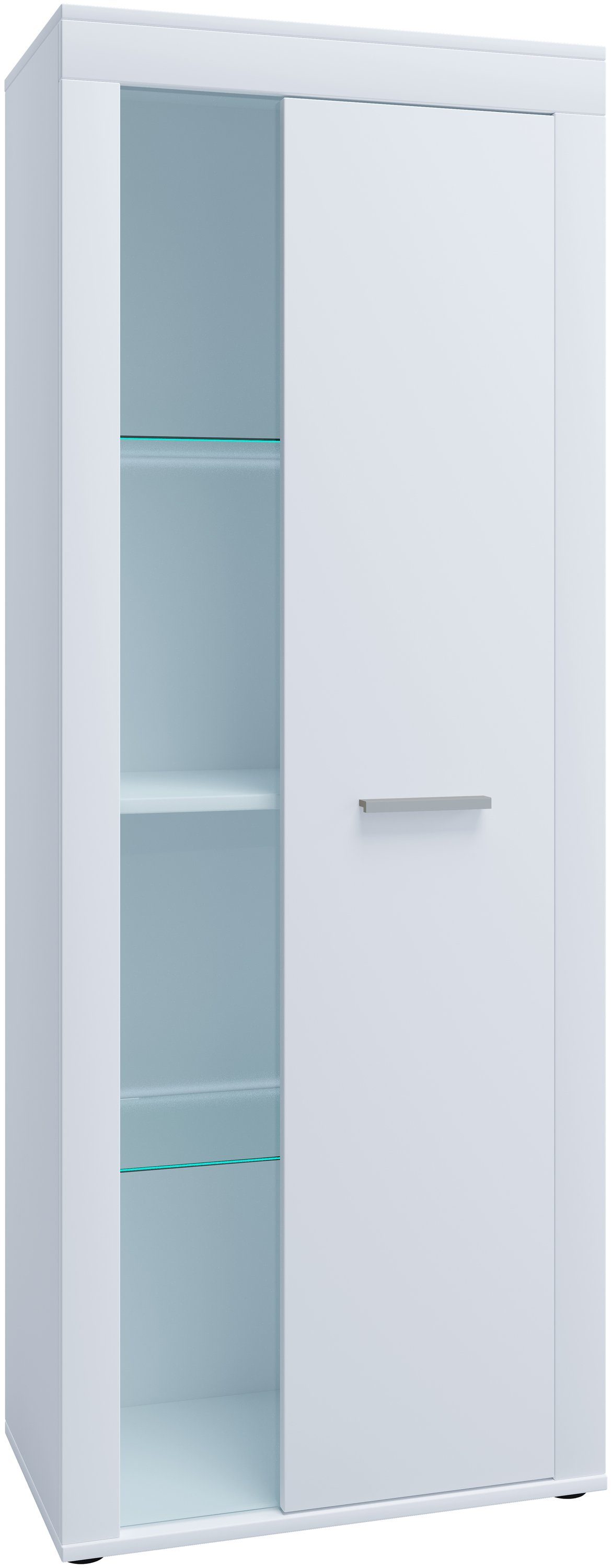 Kommode Schrank Vitrine Wohnzimmer Holz Glas Usilo