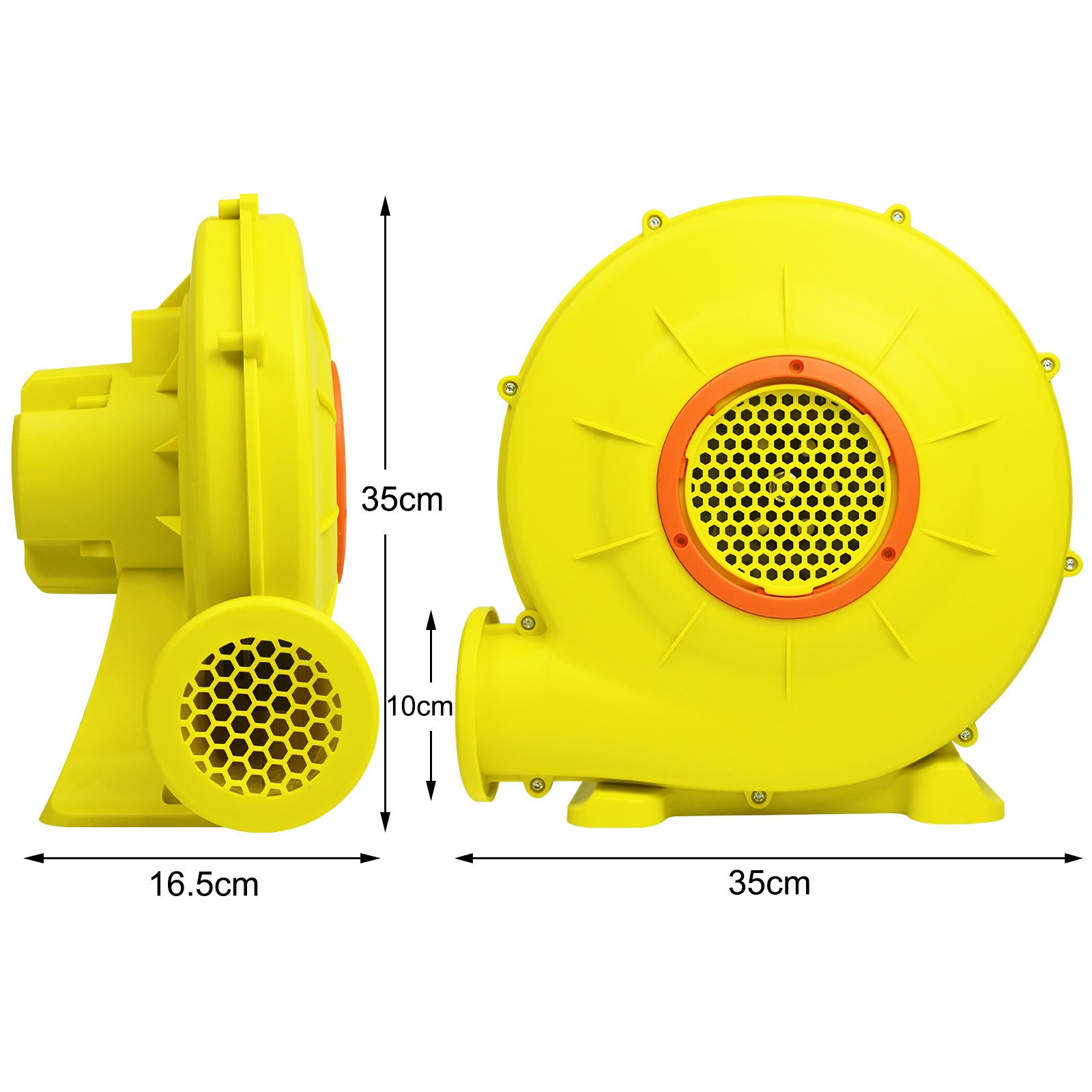 FIVMEN Luftpumpe Luftgebläse 750W Elektrische Hüpfburg Gebläsepumpe Ventilator, Gebläse für aufblasbare Spielzeuge, Windmaschine mit Griff, Netzkabel