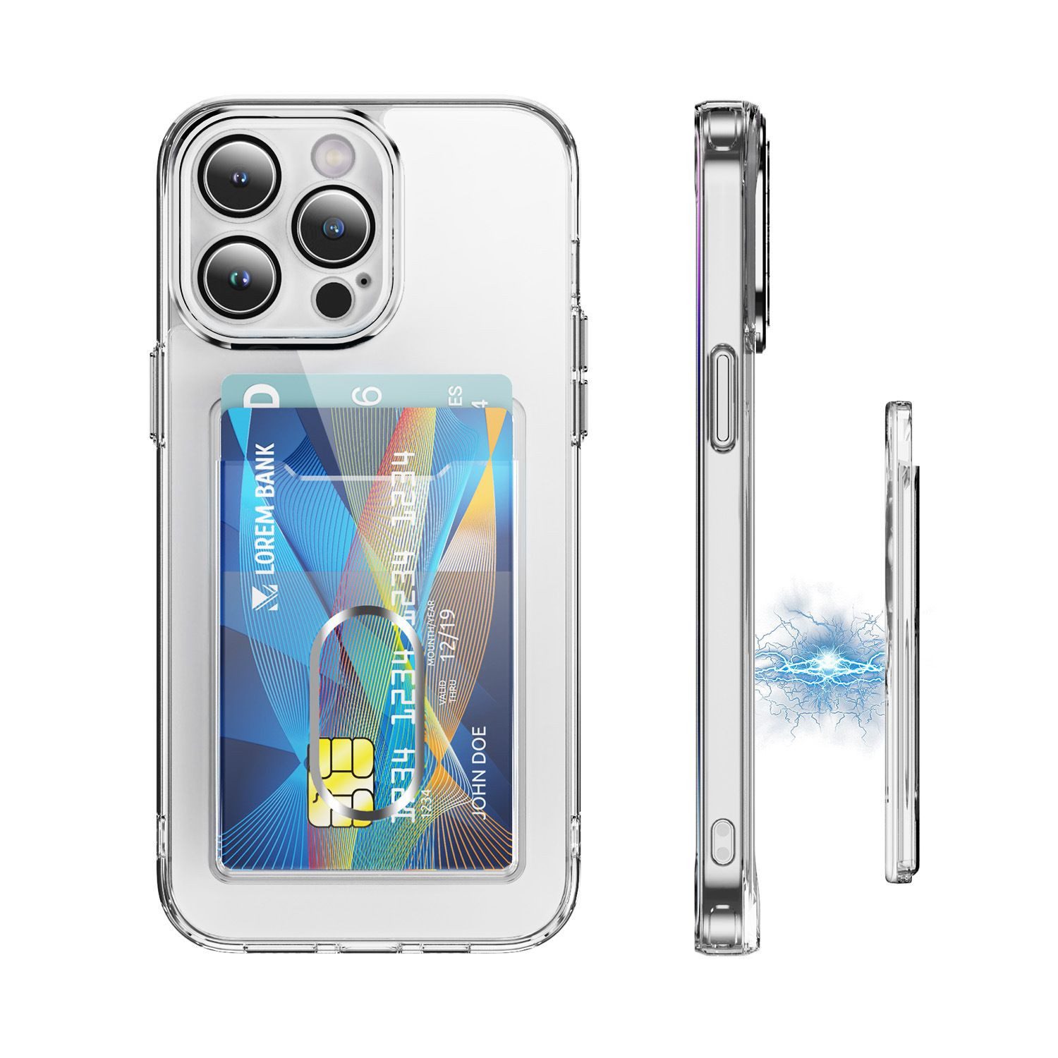 Cadorabo Kartenetui (1-tlg), Wallet Etui MagSafe kompatibel Magnetisch Hand günstig online kaufen