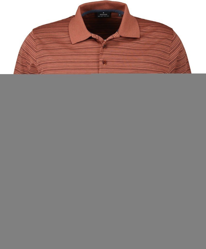 RAGMAN T-Shirt Ragman / He.Polo / Polo ov stripe 543 TERRA | T-Shirts