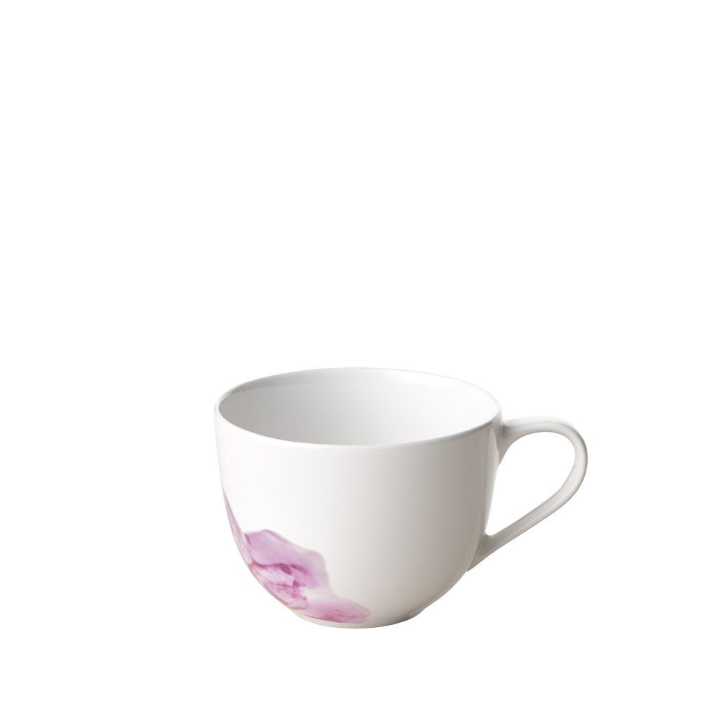 Boch Kaffeetasse, ml, & weiß/rosa, Villeroy 160 Rose Tasse Garden Porzellan