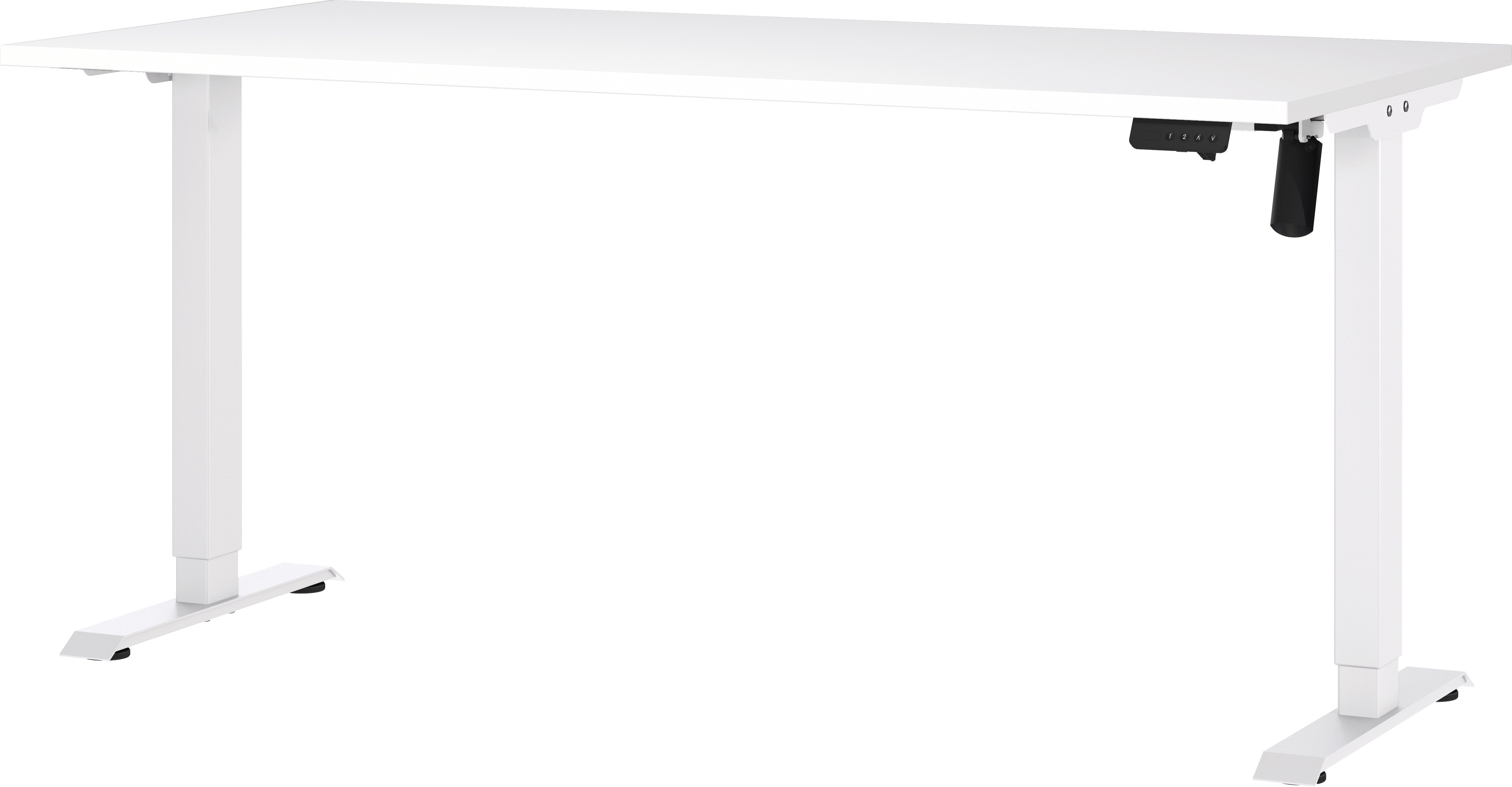 GERMANIA Schreibtisch Boras, elektrisch höhenverstellbar, Breite 120/140/16 günstig online kaufen
