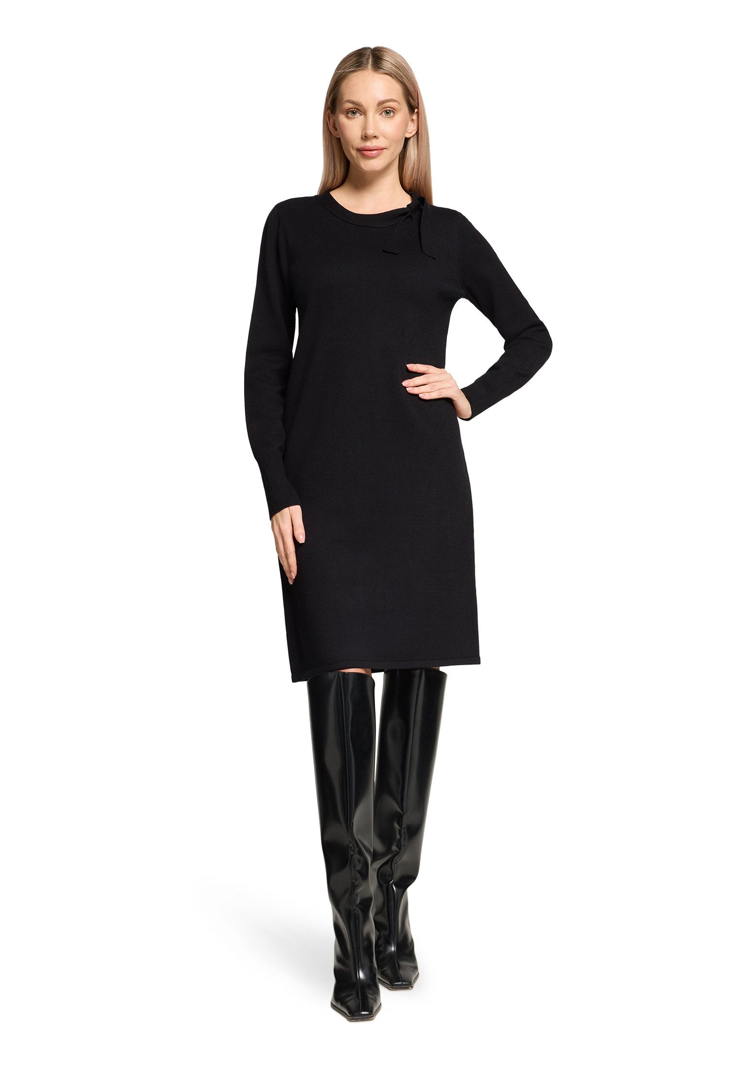 Betty Barclay Strickkleid Damen mit Schleifenknoten