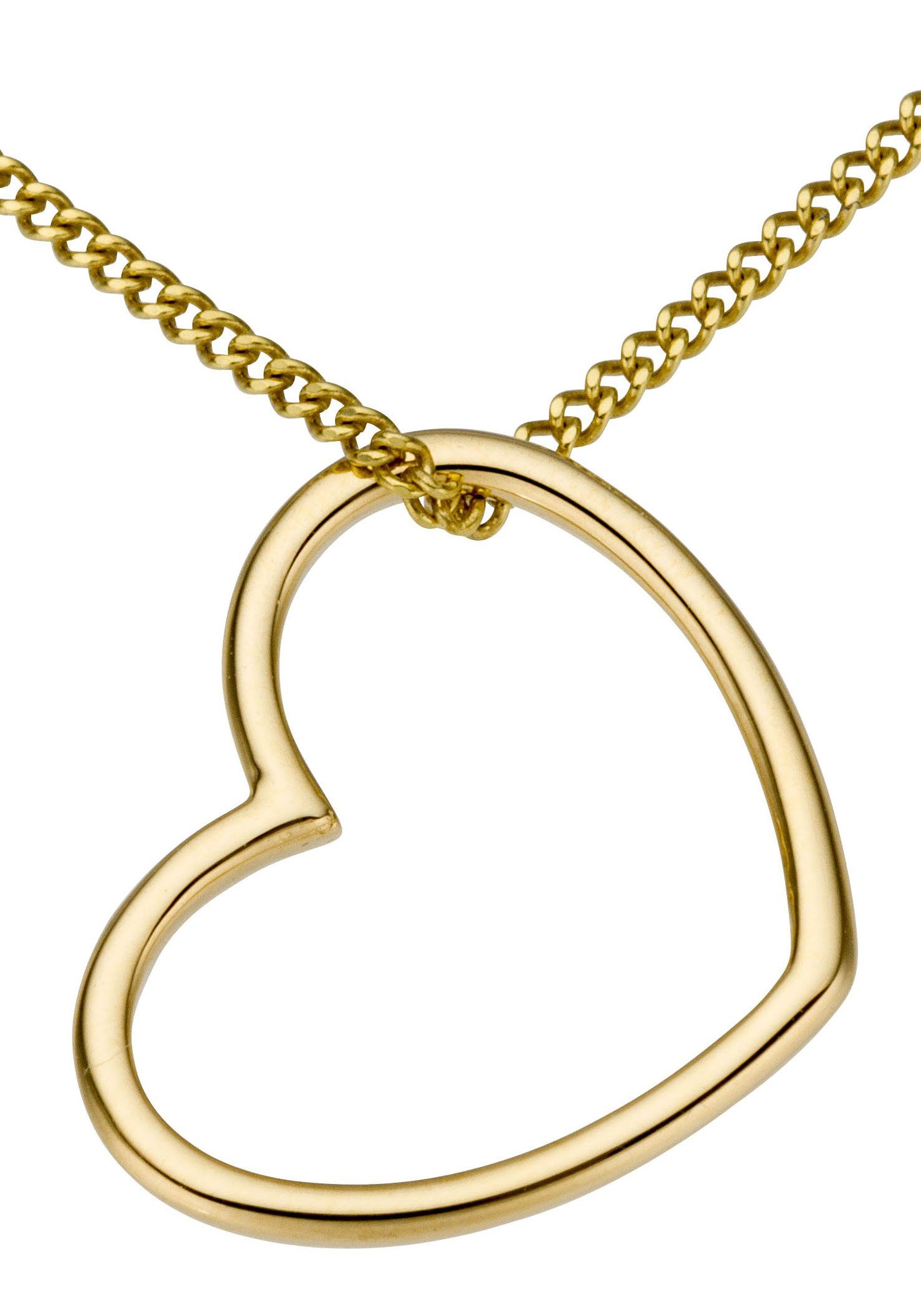 Firetti Kettenanhänger Schmuck Geschenk Gold 333 Halsschmuck Anhänger für Halskette Herz