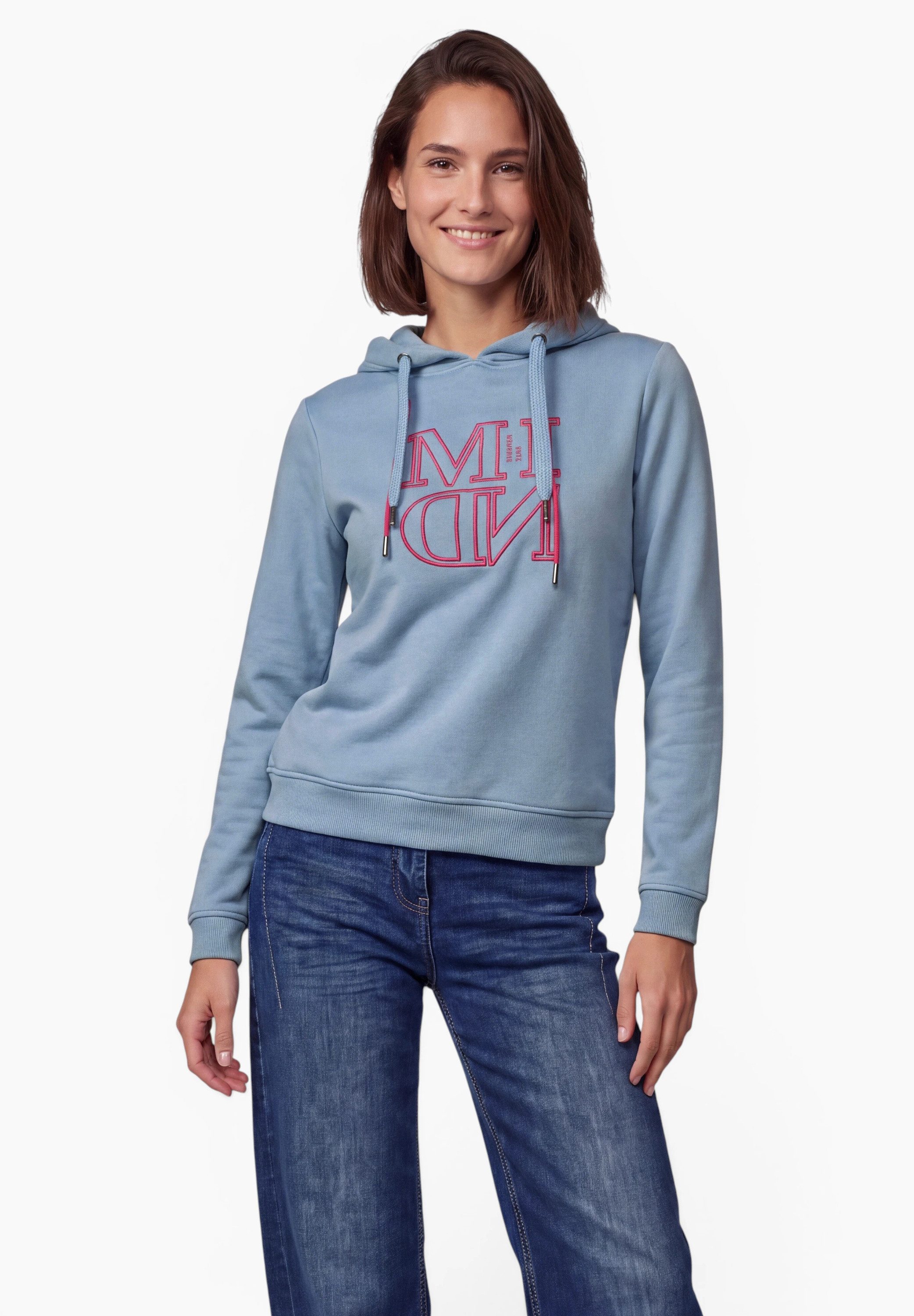 CECIL Hoodie mit elastiksaum