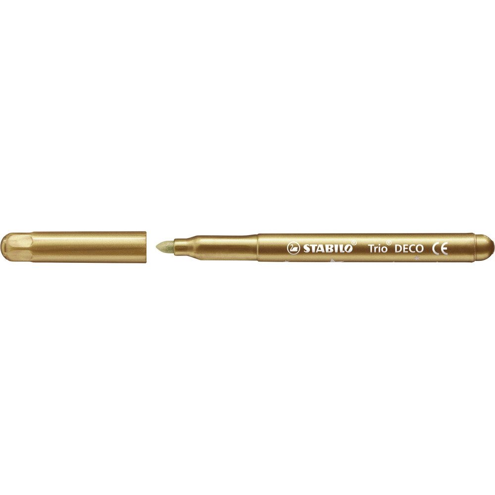 STABILO Faserstift STABILO Trio Deco - 8 Metallic-Filzstifte