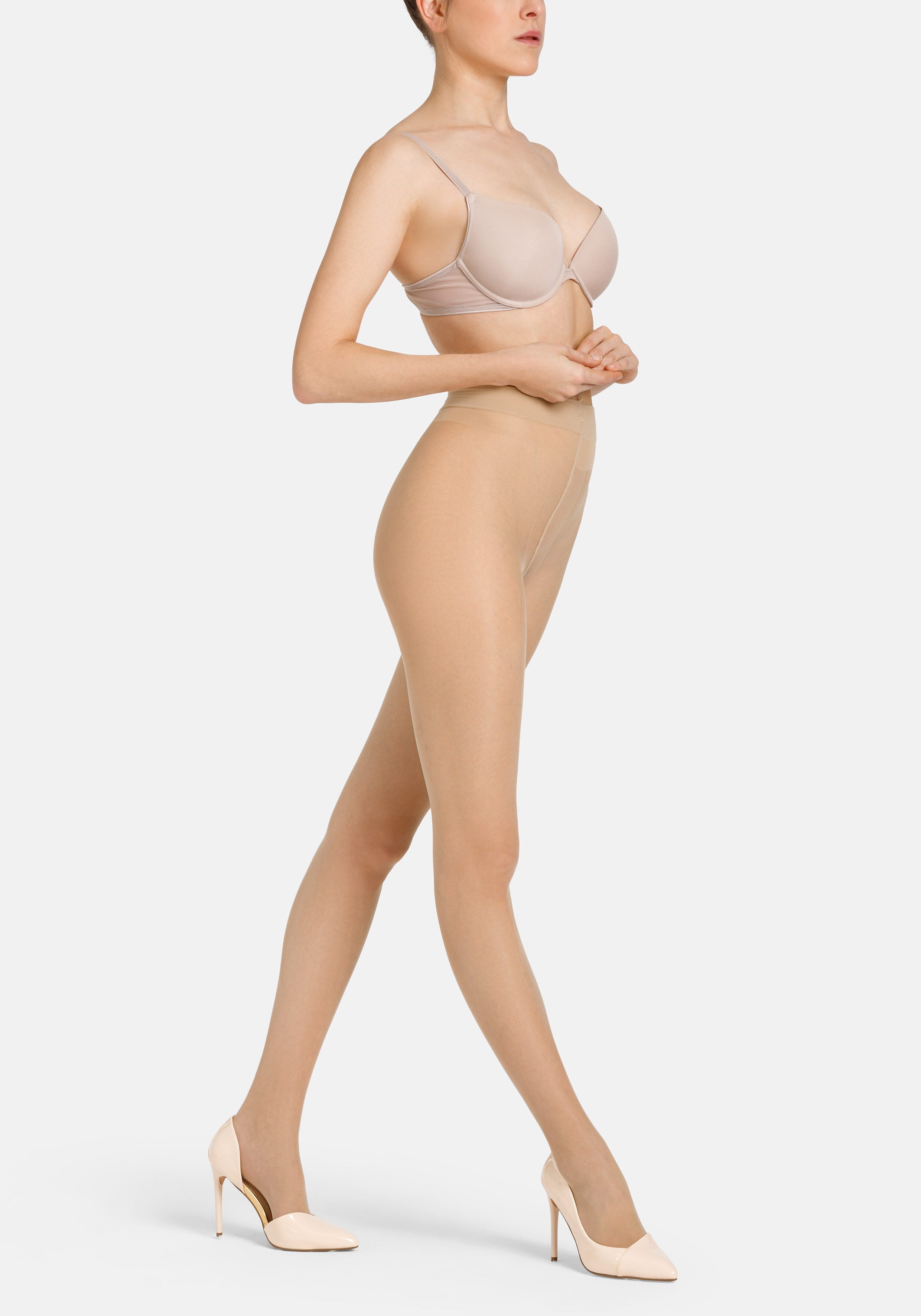 Camano Feinstrumpfhose fine everyday 20 DEN (4er Pack) mit leicht verstärkte, kaum sichtbare Fußspitze