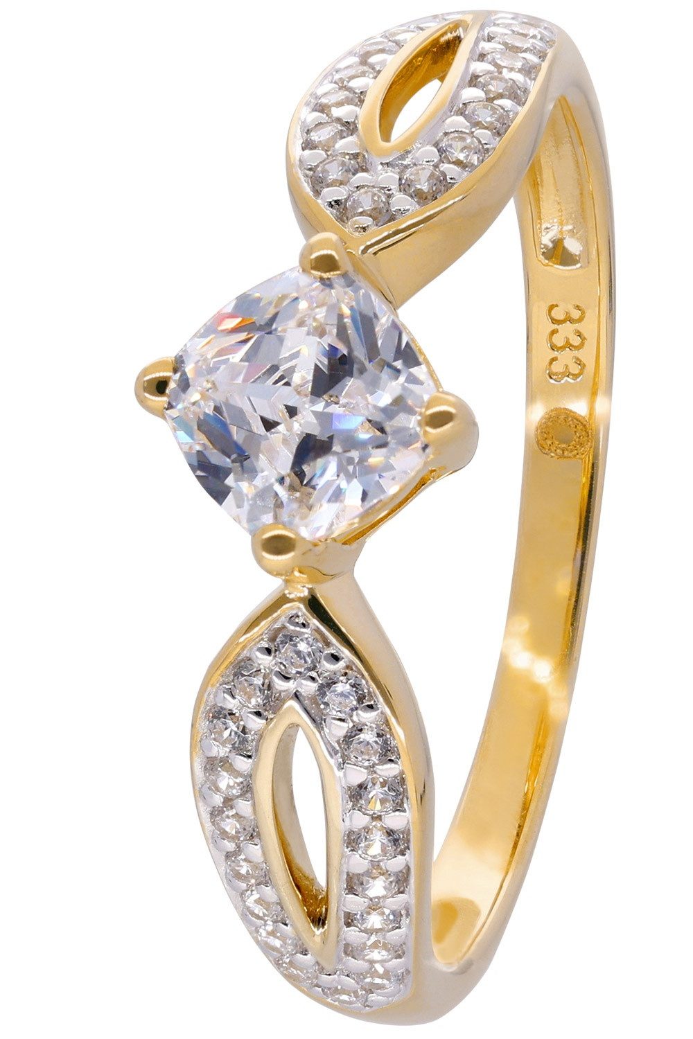 trendor Goldring 333 Gelbgold mit Zirkonia günstig online kaufen