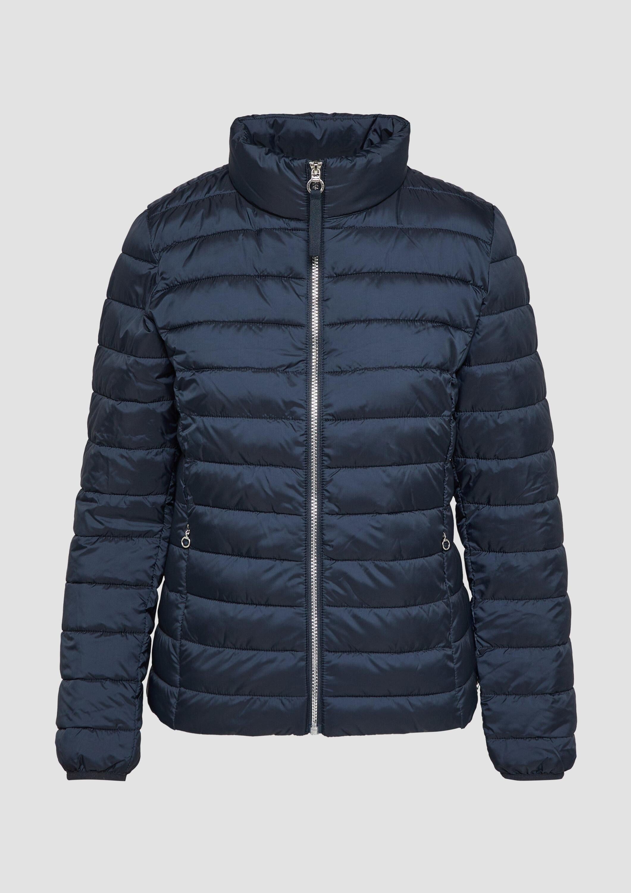 s.Oliver Funktionsjacke Indoor-Jacke Leichte Jacke mit Steppung und Stehkragen
