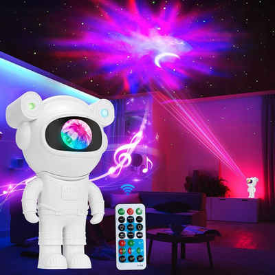AKKEE LED Nachtlicht Astronaut Projektor Nachtlicht Sternenhimmel, LED Sternenhimmel Galaxy Projektor mit Fernbedienung und Timer, LED fest integriert, Farbwechsel, für Schlafzimmer und Decke, Geschenk für Weihnachten