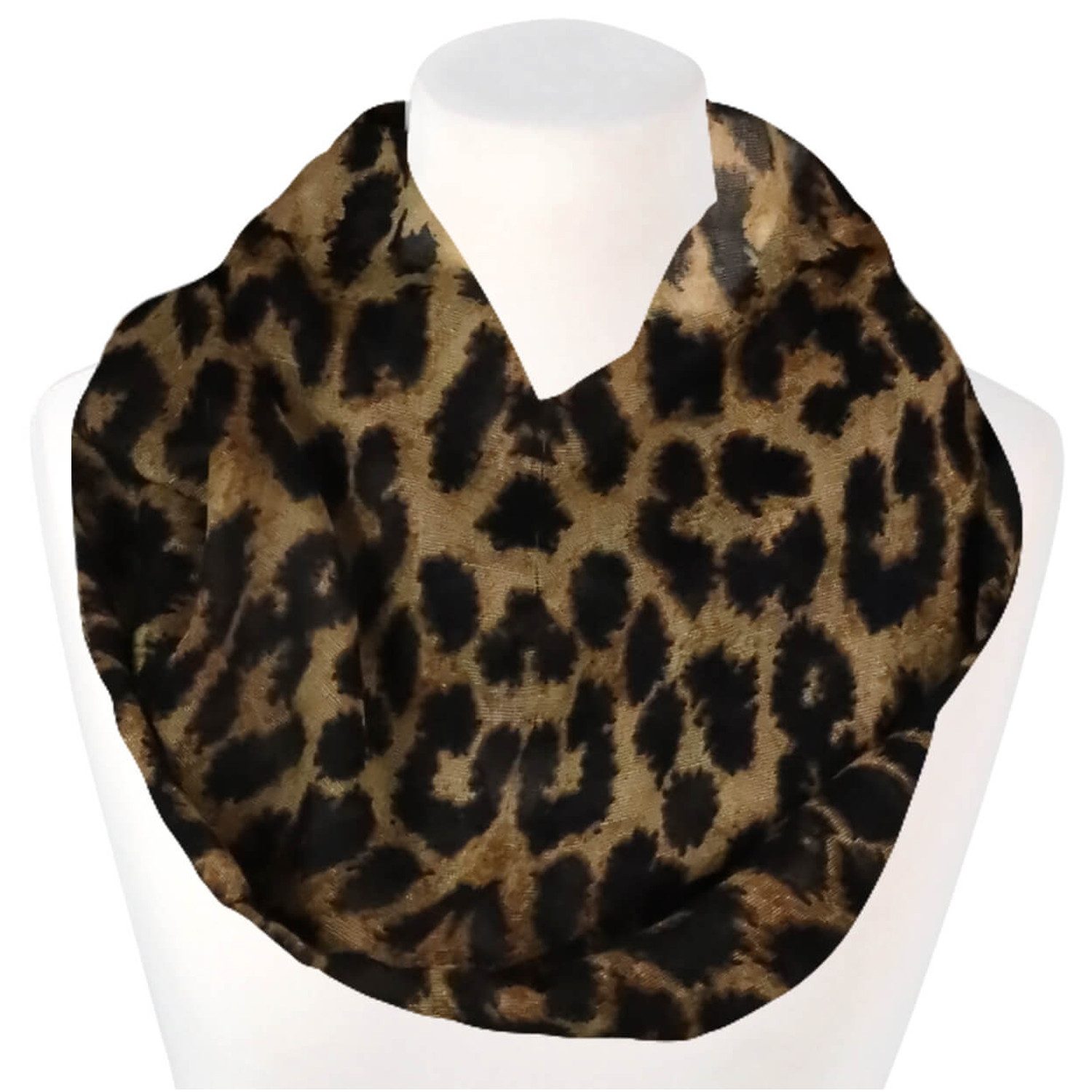 chic4home Loop Voyage Vibes, (1-St. 1-teilig), Damen Loop-Schal Schlauchschal Raubtier Muster