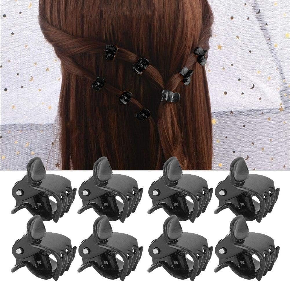 WaKuKa Diadem 100 Kiefer Haarclips Rutsch Anti Mini Haarclips, Clip schwarze