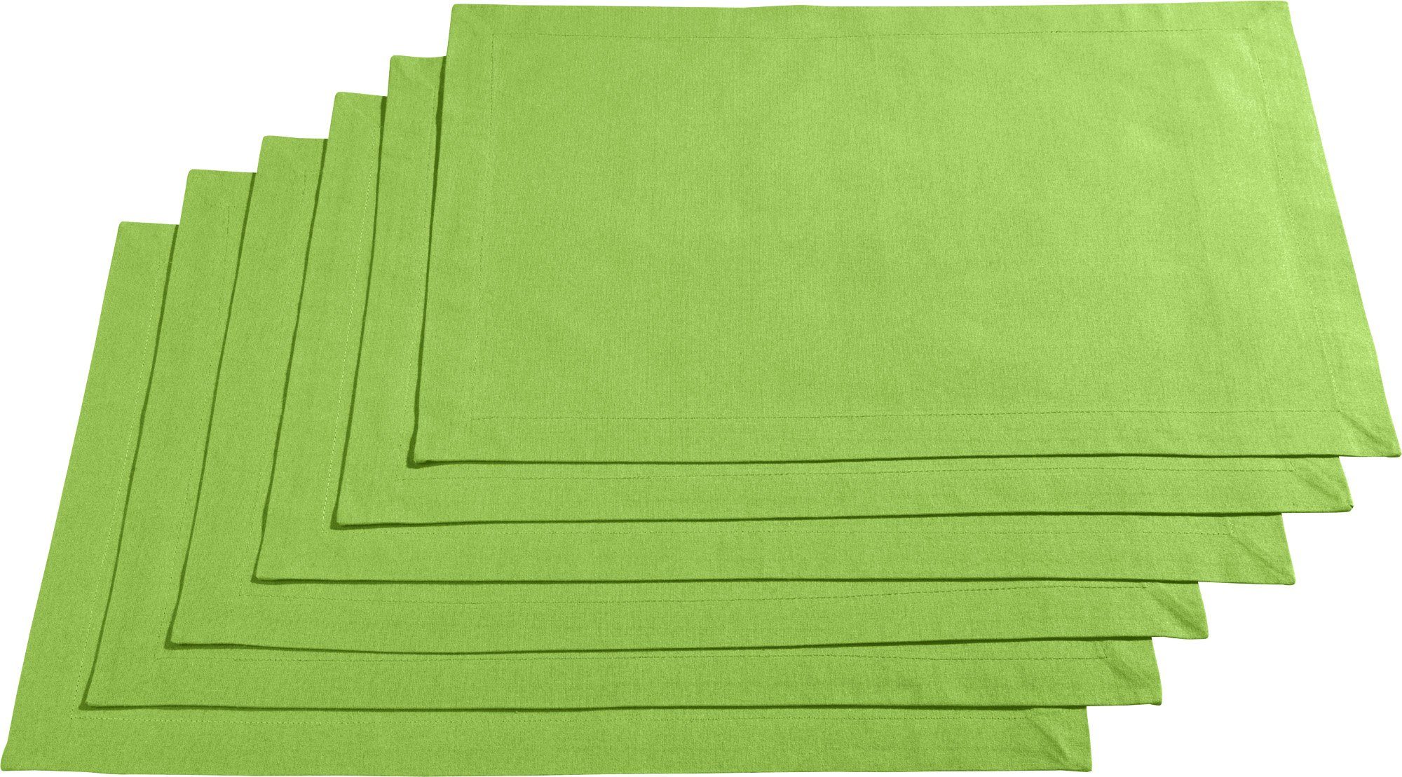 REDBEST Platzset Tischset "Seattle" 6er-Pack, (6-St), Baumwolle Uni