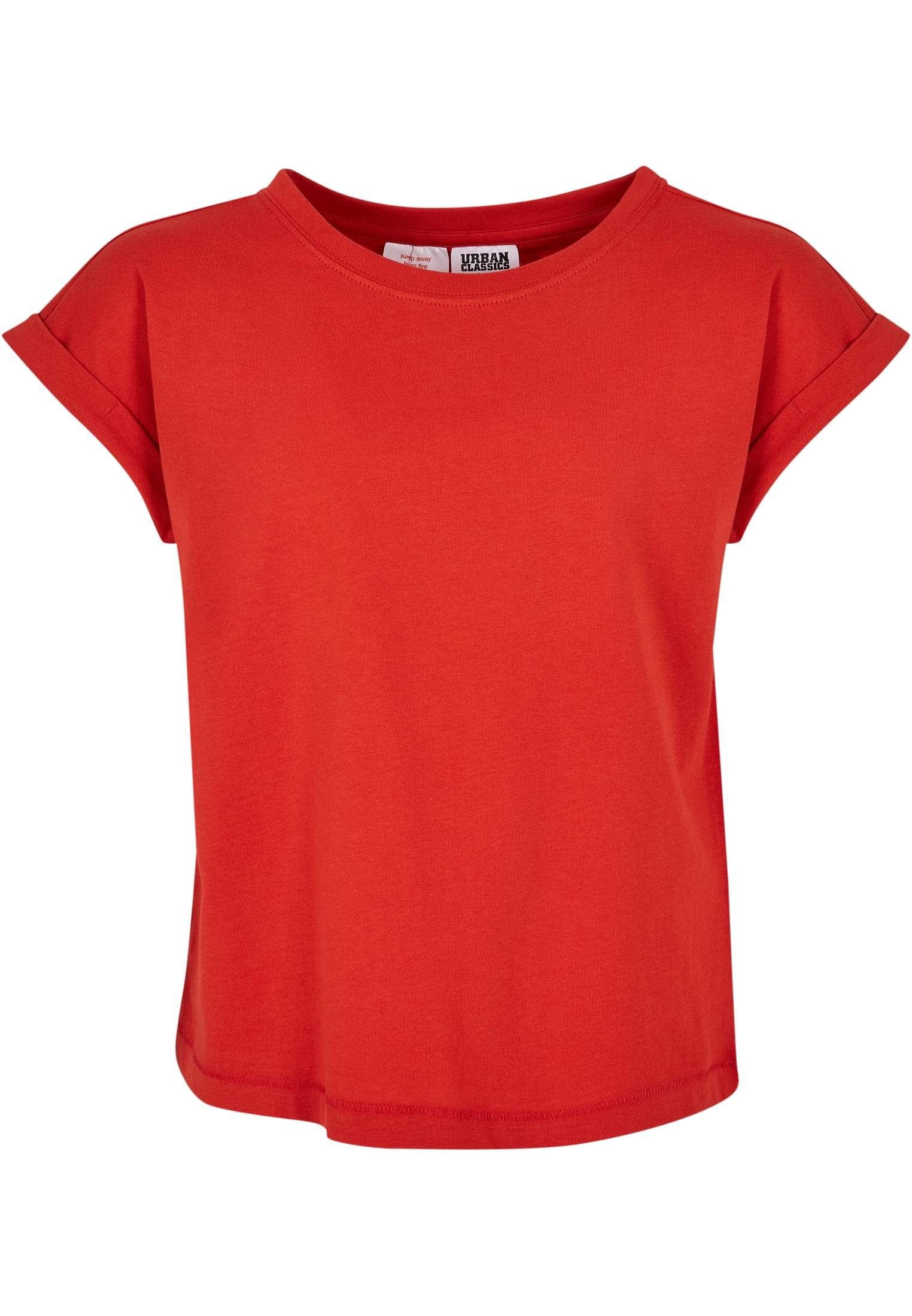URBAN CLASSICS Kinder Tee Girls Organic hugered Extended Shoulder T-Shirt (1-tlg)