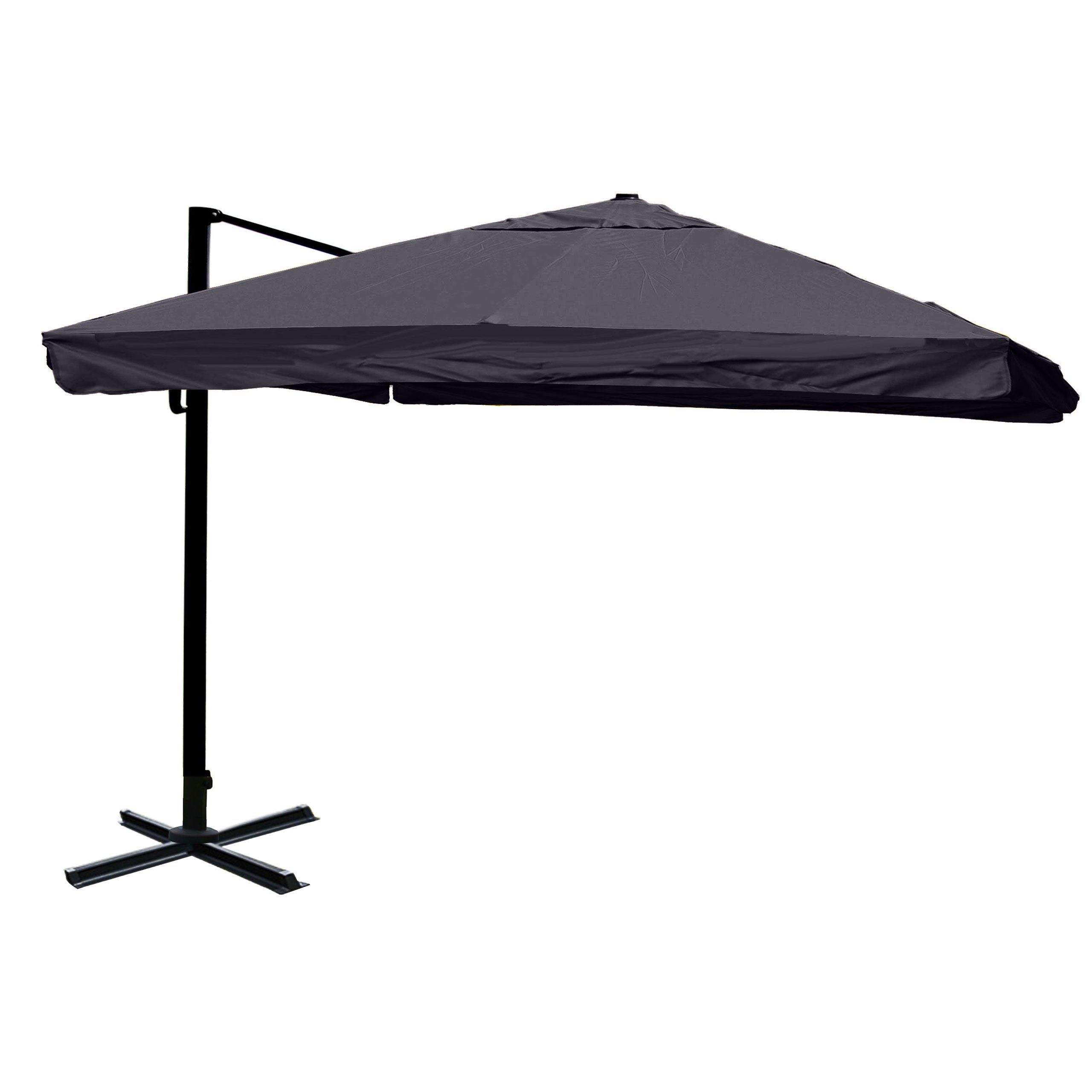 MCW Ampelschirm MCW-A96-6, LxB: 300x400 cm, 5-facher Höhen-/ Neigungswinkelverstellung, Windwiderstandsklasse 2