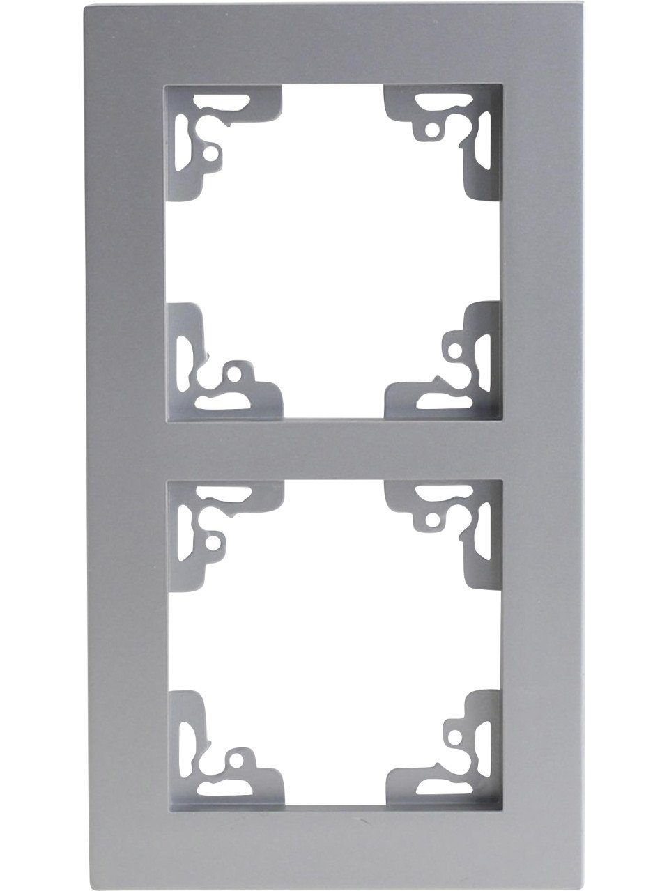 UNITEC Lichtschalter Unitec Abdeckrahmen 2-fach Melbourne, silber