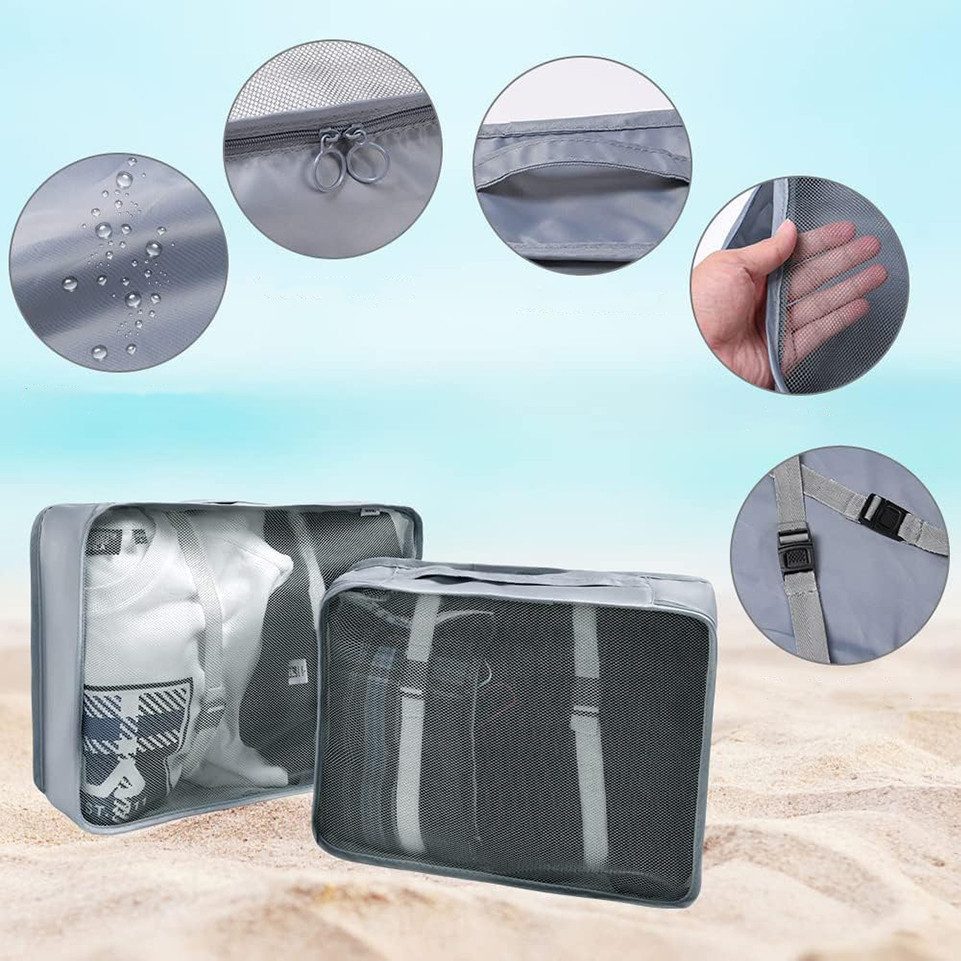 Diwzbyn Kofferorganizer 8 Teilige Packing Cubes Kleidertaschen Koffer Organizer (8-tlg)