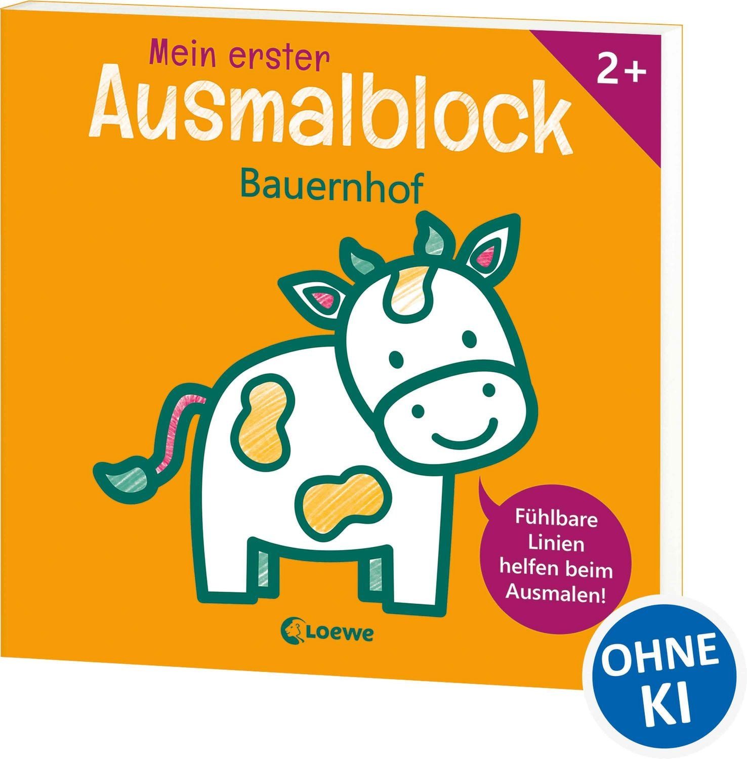 Mein erster Ausmalblock - Bauernhof Fühlbare Linien helfen beim Ausmal / diverse