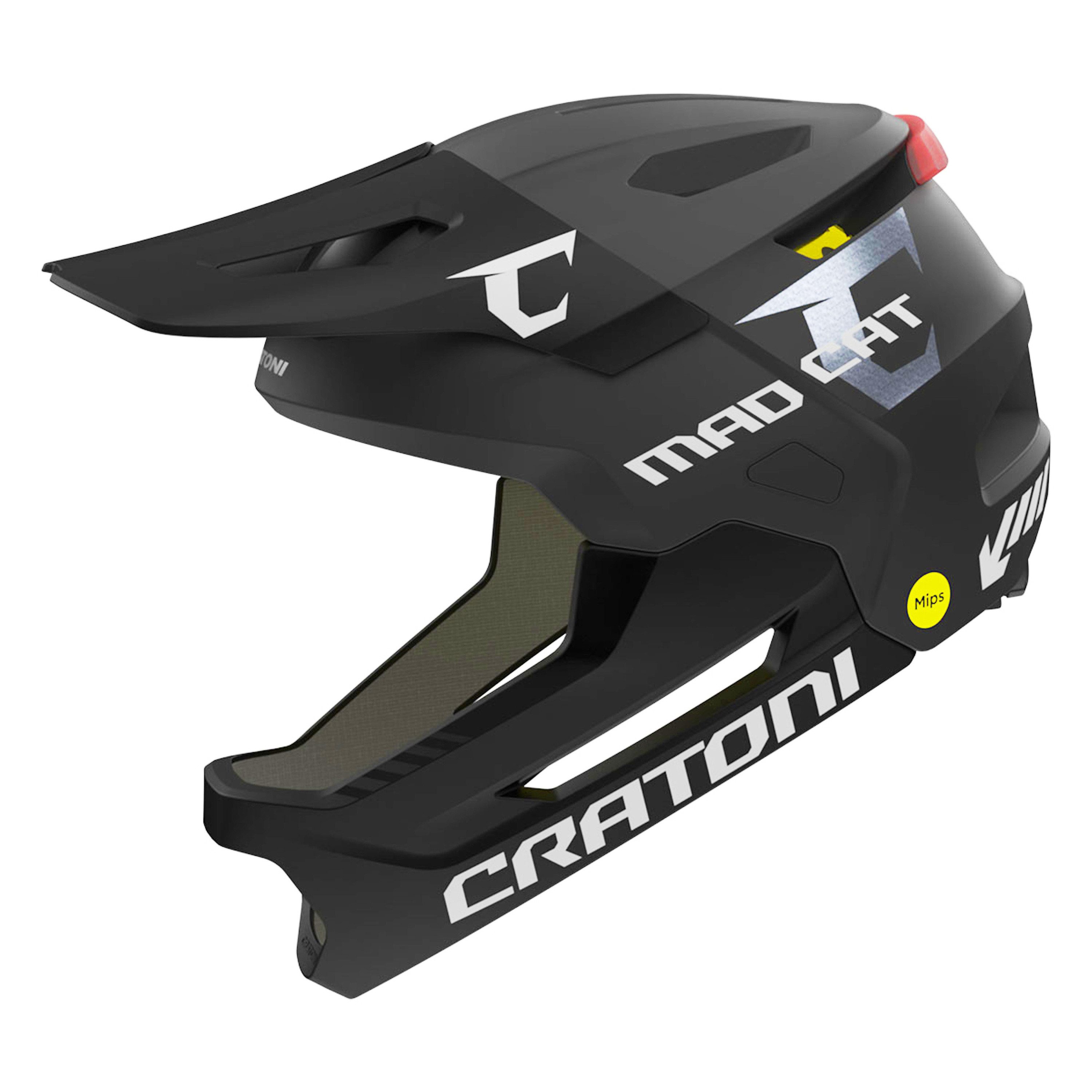 Cratoni Fahrradhelm Kinderhelm Madcat MIPS, Fullfacehelm für Kinder Gr. S/M (49-56 cm)