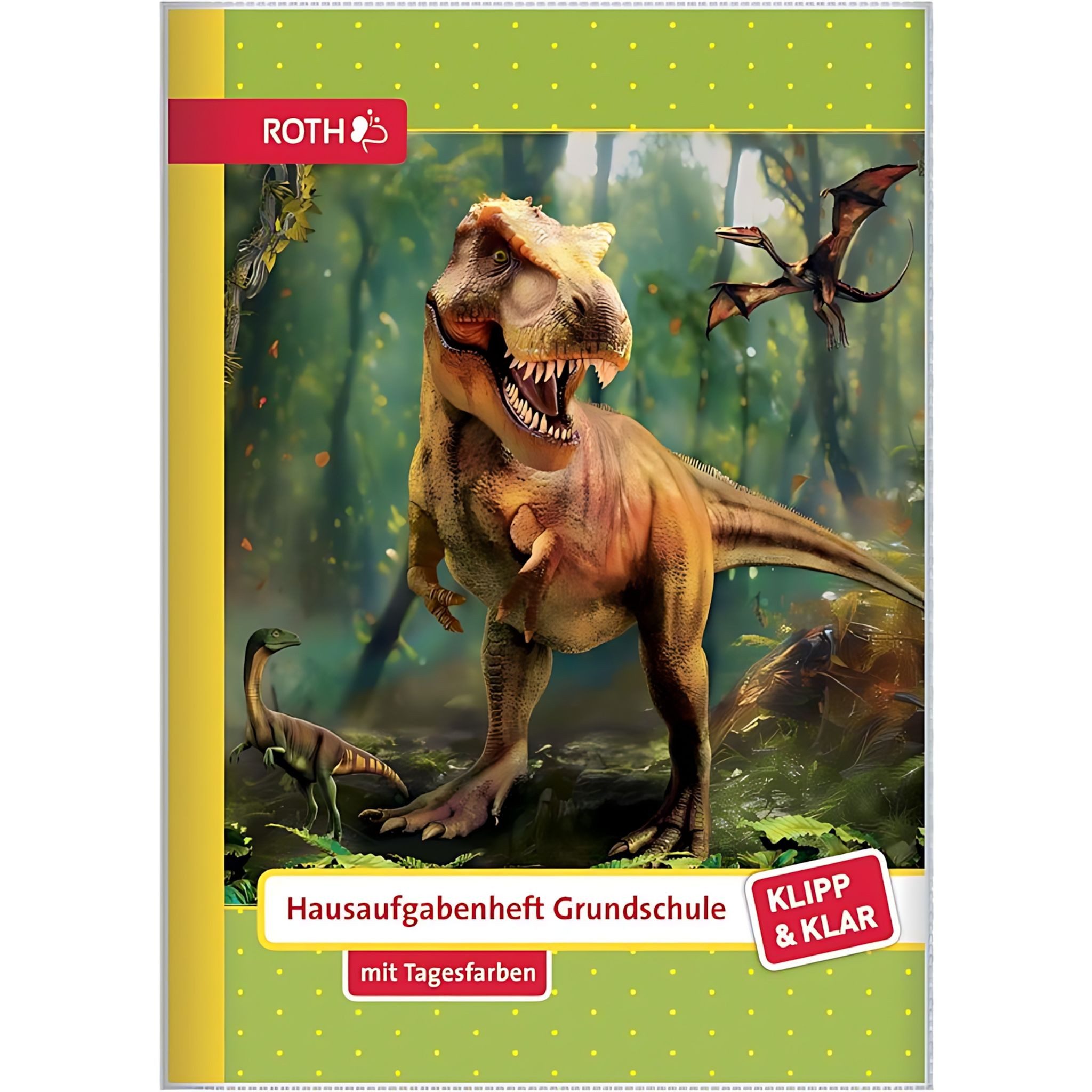 Roth Schulheft Roth Klipp&Klar Hausaufgabenheft T-RexWelt
