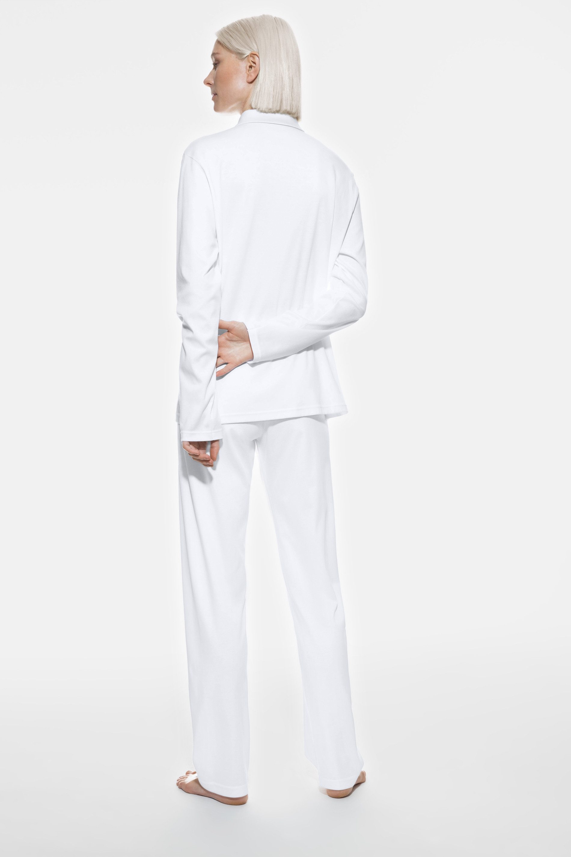 Mey Schlafanzug Mey Damen Anzug lang Serie Malea Uni Pyjama (2 tlg) – Bild 4 von 4