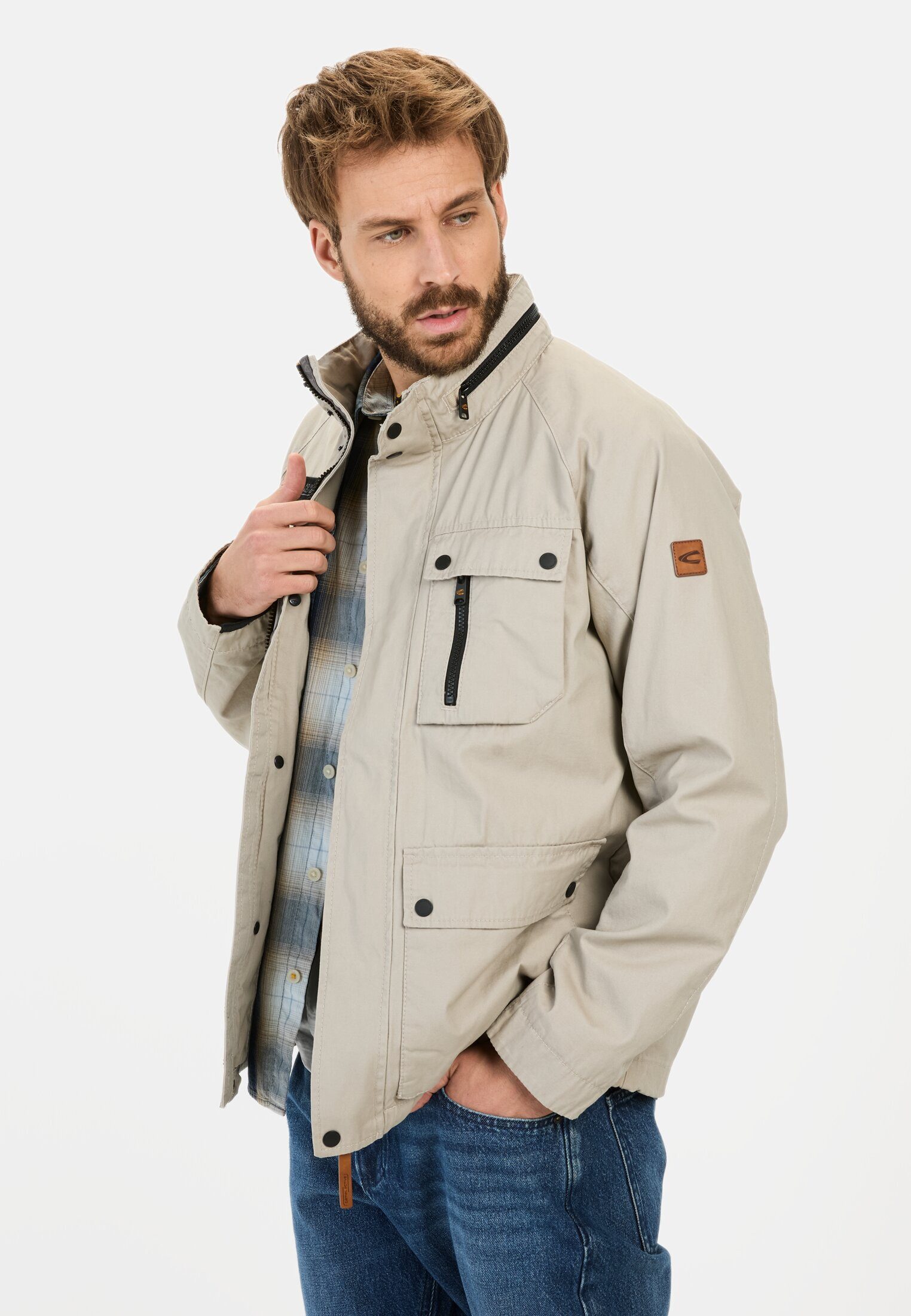 Outdoorjacke aus reiner Baumwolle