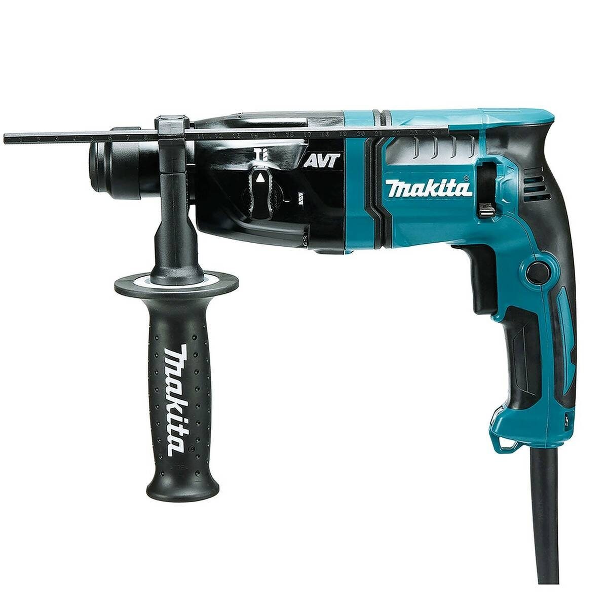 Makita Bohrhammer HR1841F, 230 V, max. 2100 U/min, (Set, inkl. MAKPAC Gr. 1), Drehzahlregelung, Sicherheitsausrastkupplung, LED