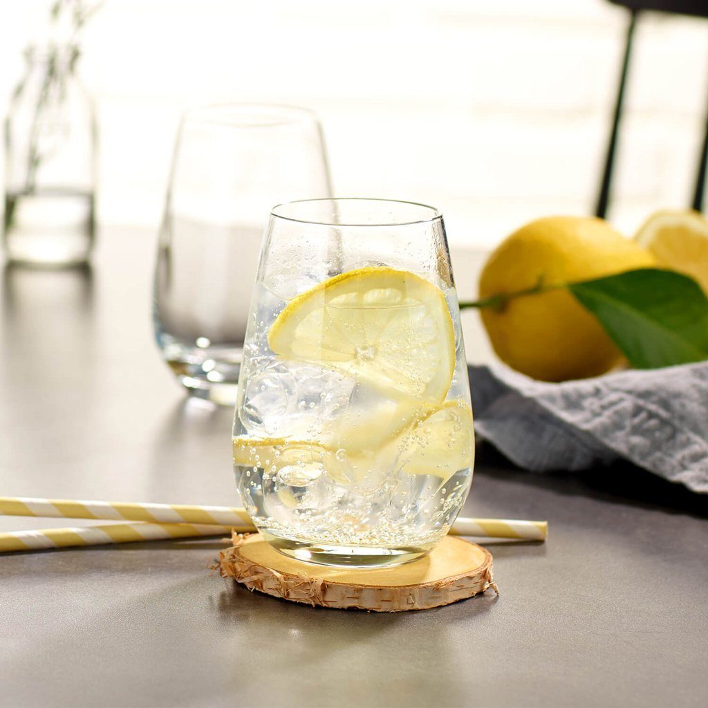 like. by Villeroy & Boch Longdrinkglas Essential Longdrink-Glas, 4 Stück 115mm, 4-tlg., Glas, Kristallglas, spülmaschinenfest, Made in Germany