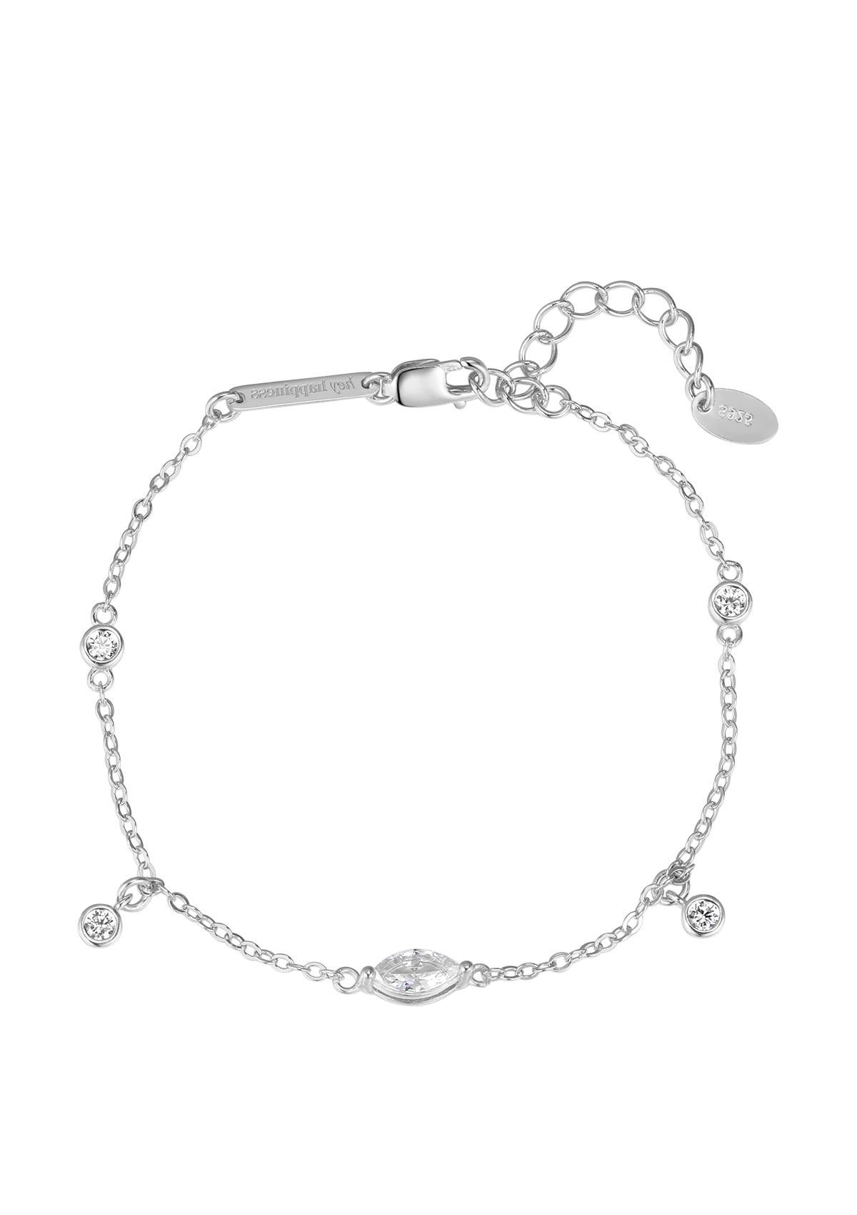 Hey Happiness Charm-Armband Silber Zirkonia 18K günstig online kaufen