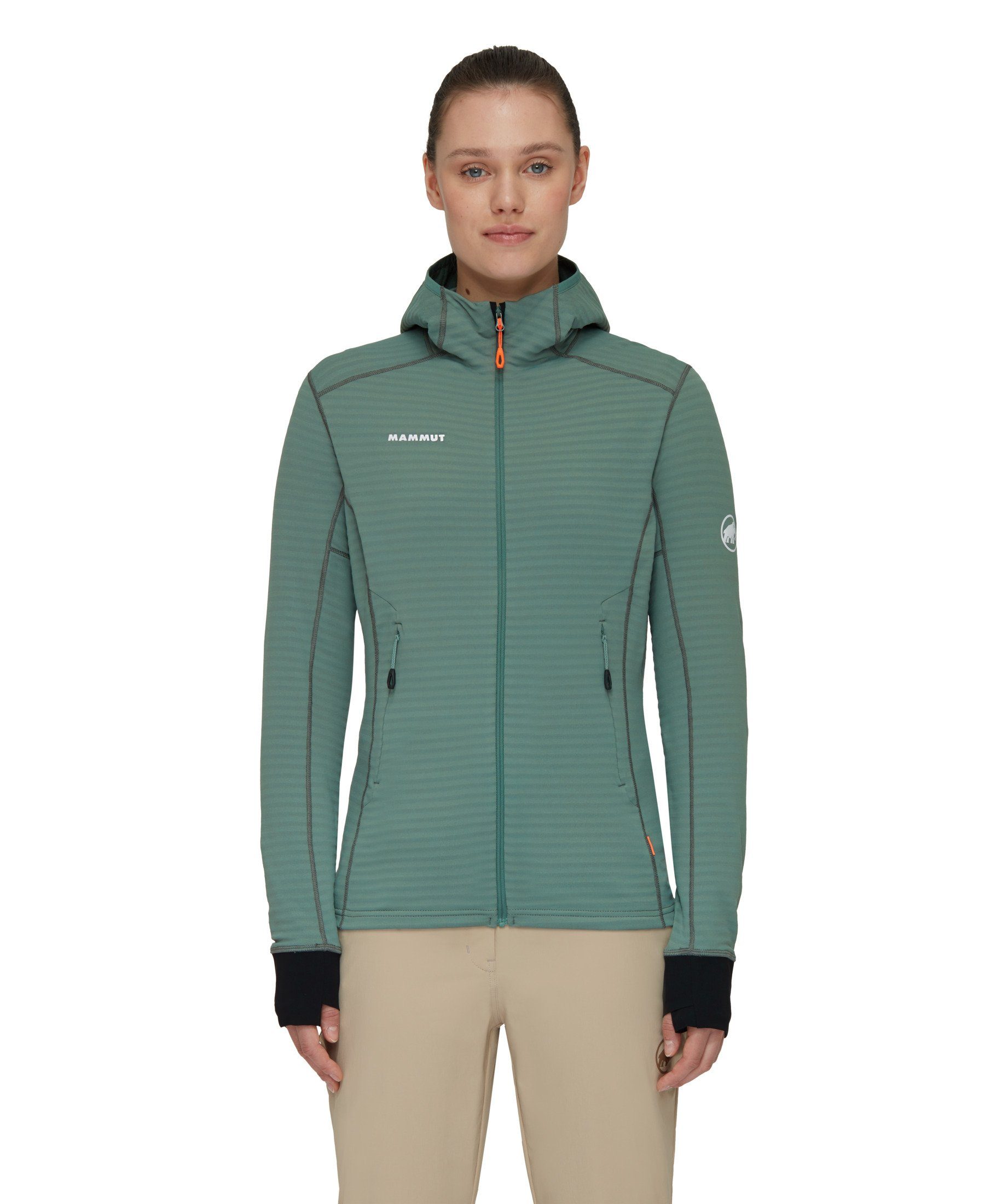 Mammut Fleecejacke Jacket Taiss ML Women Light Hooded dark jade-black