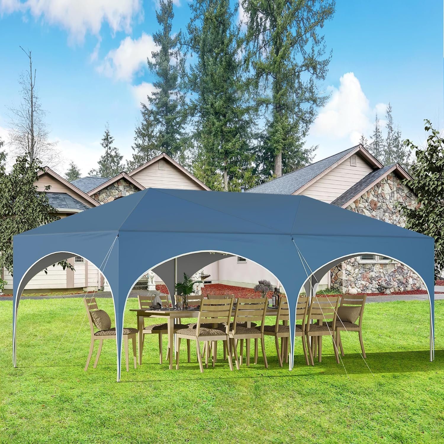 Woltu Pavillon, mit 6 Seitenteilen, 3x6 günstig online kaufen