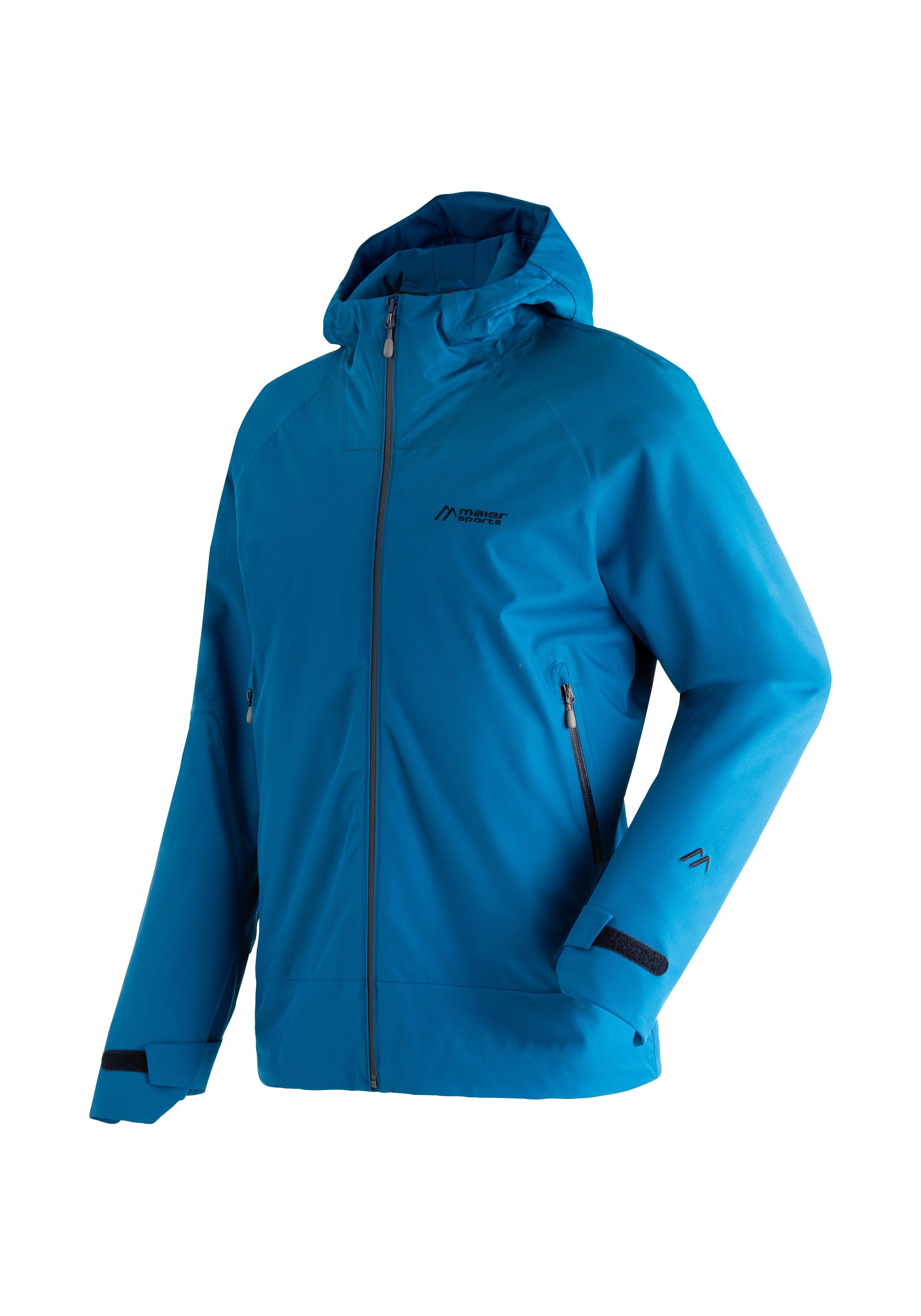 Maier Sports Outdoorjacke Solo Tipo M Herren Jacke, atmungsaktiv wasserdicht, Regenjacke mit Kapuze
