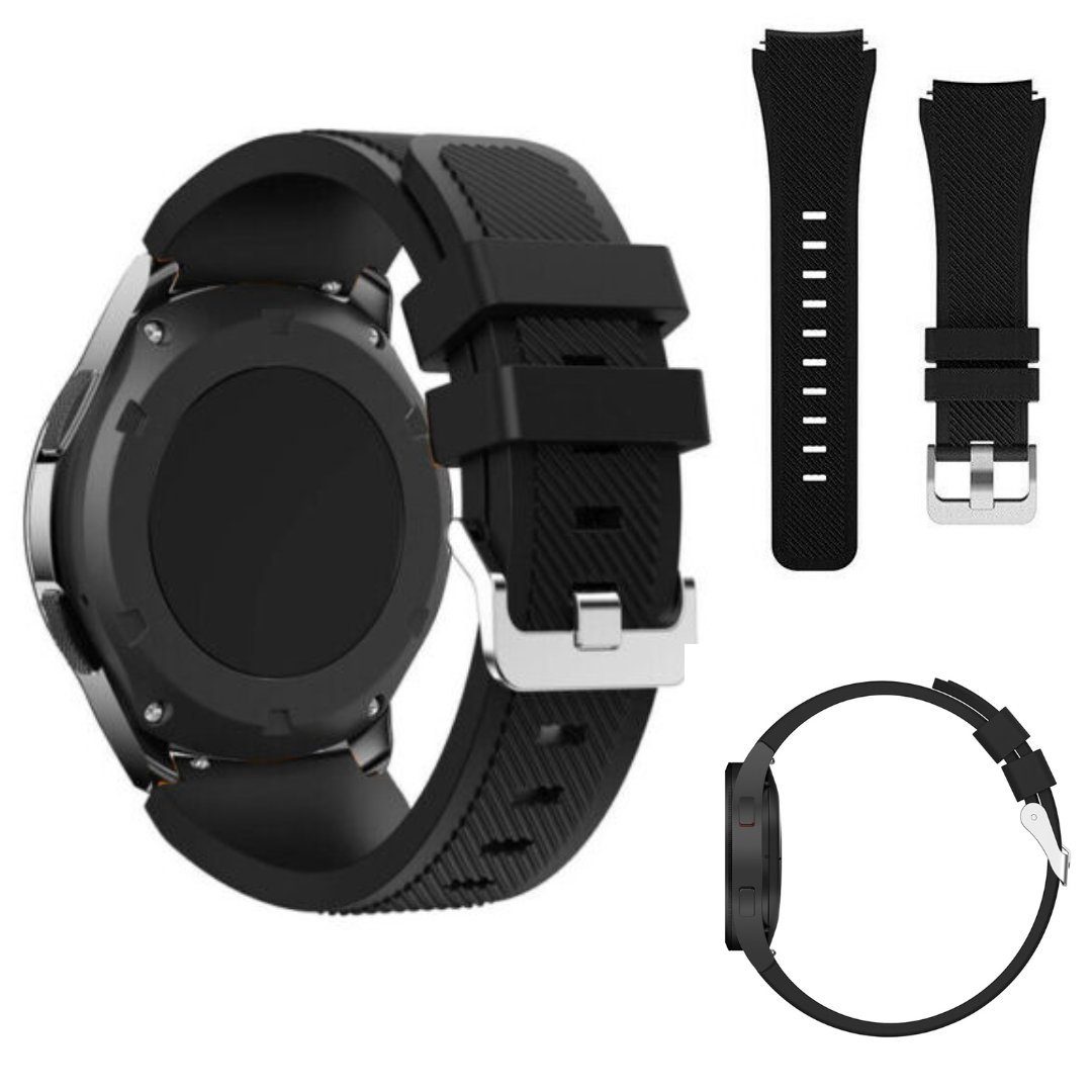 #1 Galaxy Schwarz 4 / Classic Pro Gear S2 5 S3 SmartUP Für Frontier 6 Watch Uhrenarmband Samsung /
