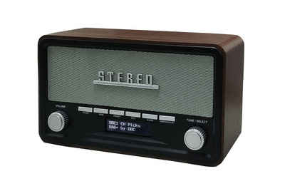 Universum »DR 350-21« Audio-System (Retro Digitalradio mit Holzgehäuse, Bluetooth, AUX-IN und Weckfuntion)