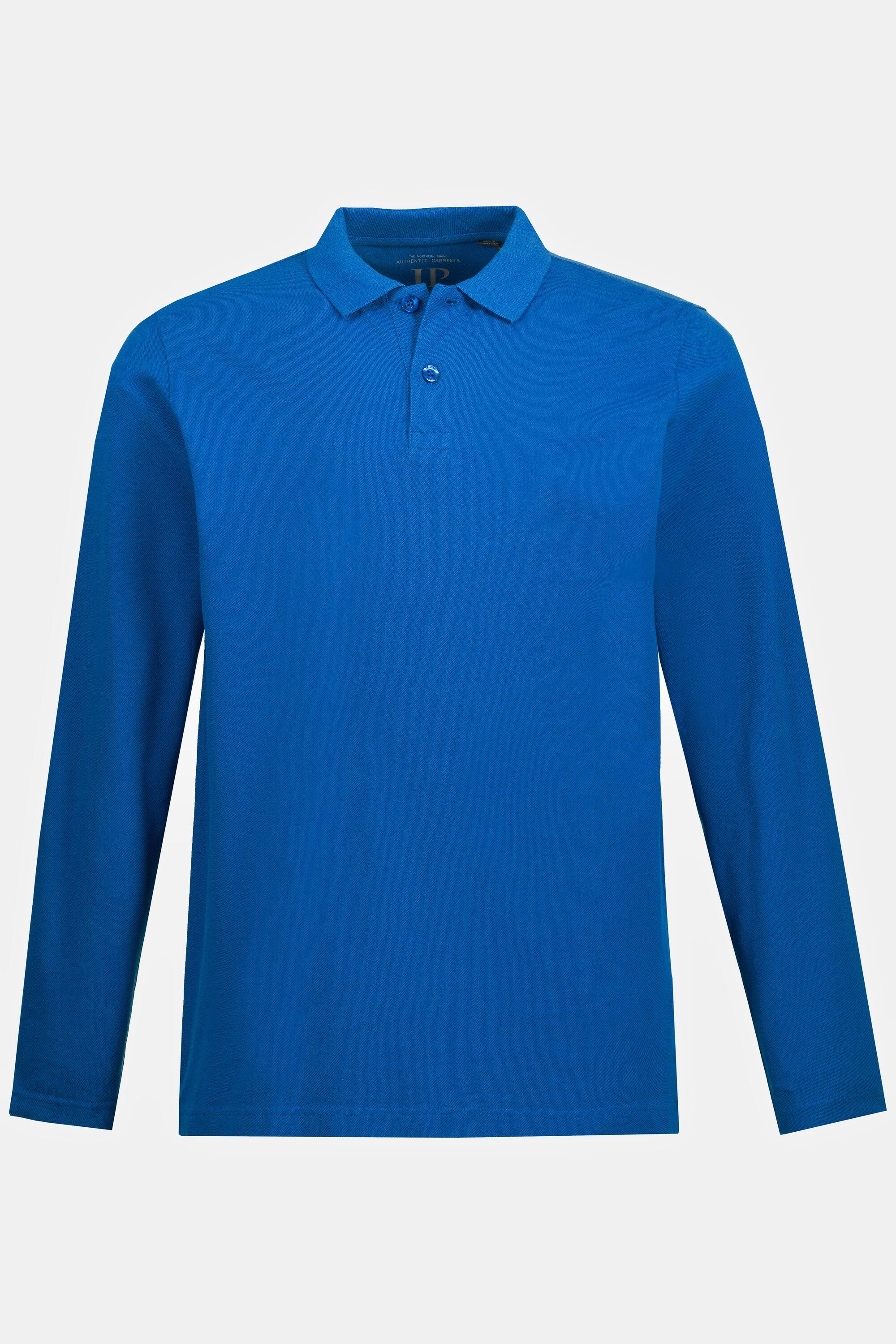 Langarm Poloshirt XL Piqué Basic blau Poloshirt 8 JP1880 bis