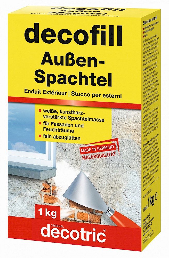 Spachtelmasse decofill Außenspachtel Spachtel auf Zementbasis
