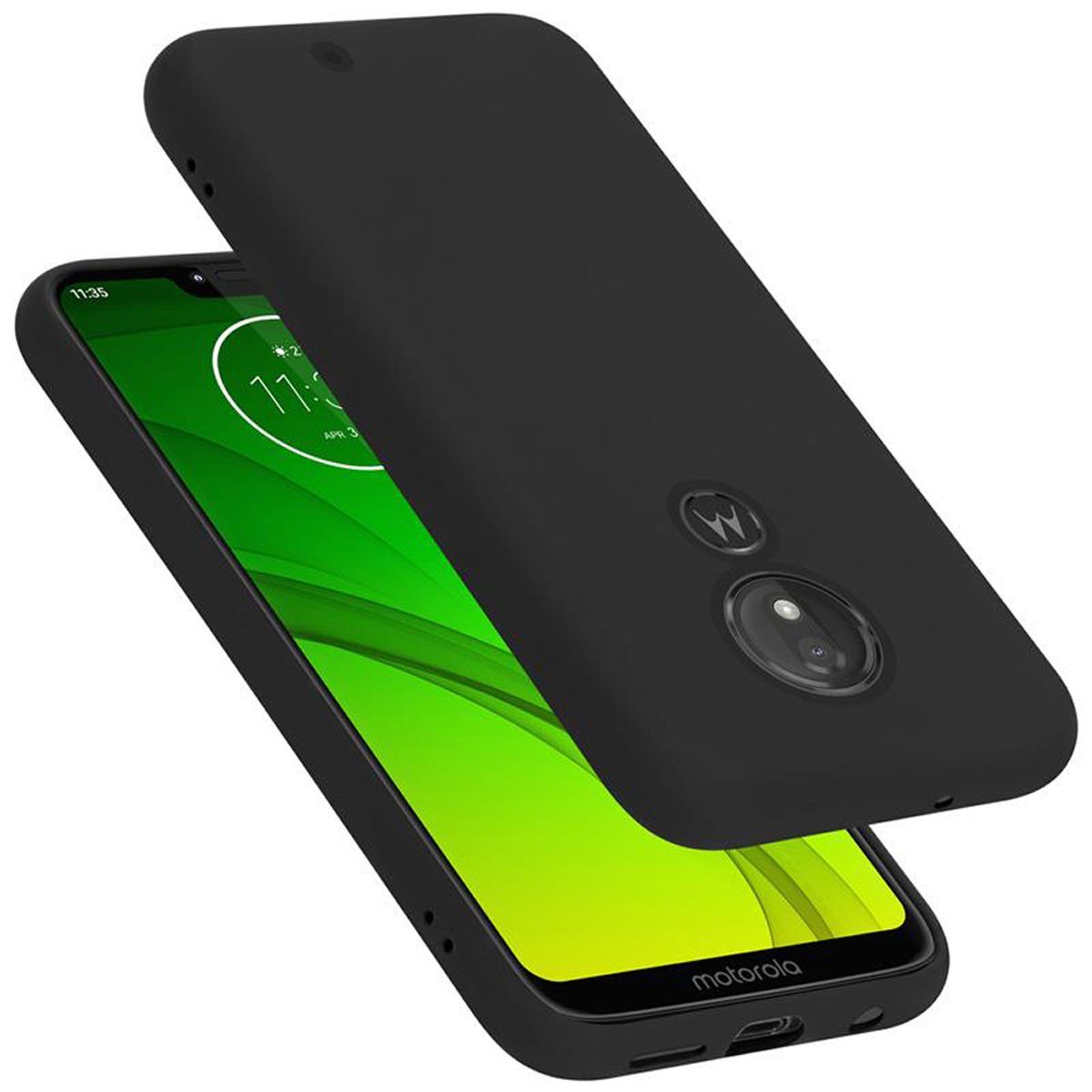 Cadorabo Handyhülle »TPU Liquid Silicone Case«, Hülle für Motorola MOTO G7  POWER Flexible TPU Silikon Handy Schutzhülle - Back Cover Bumper
