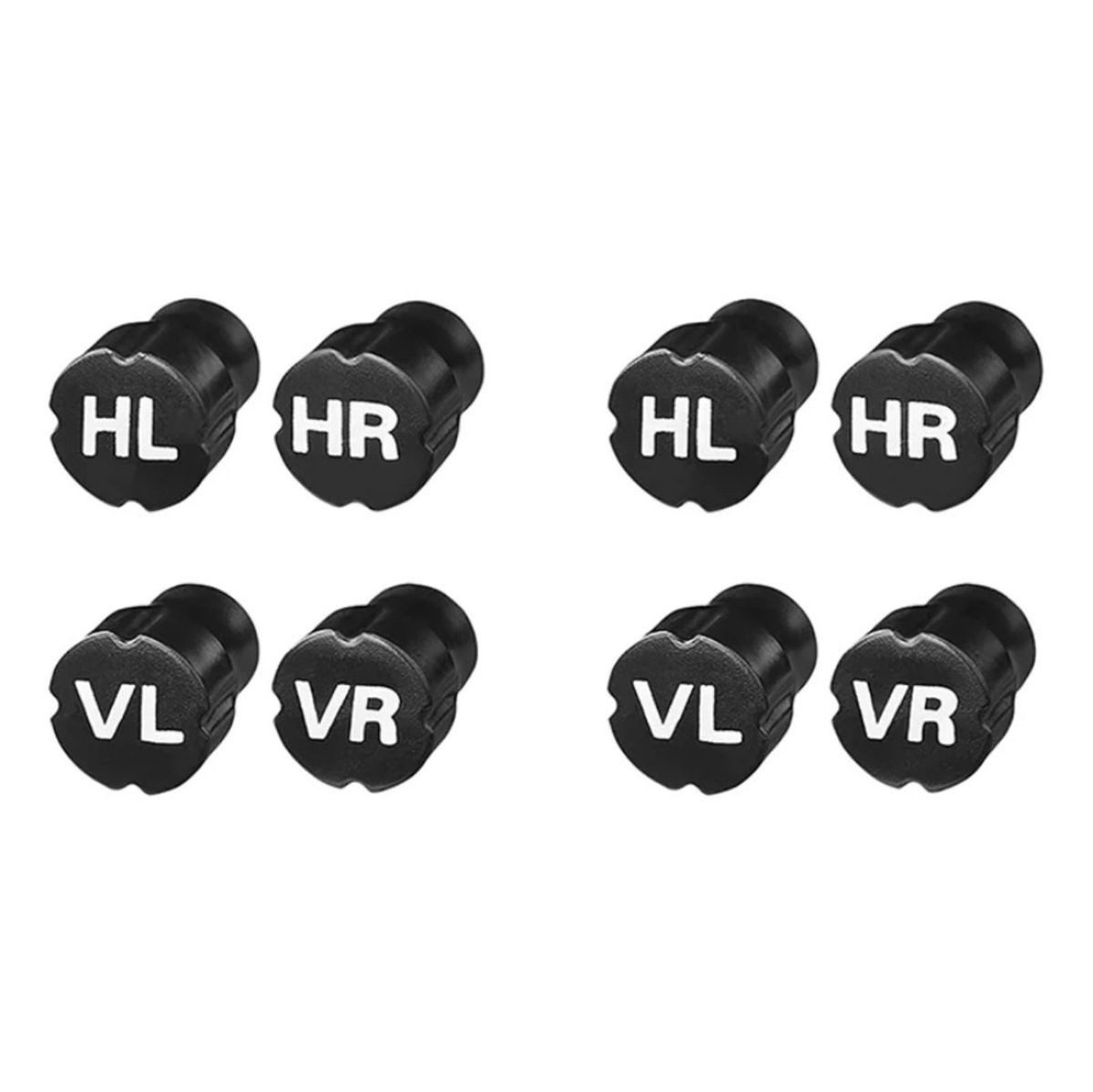 ProPlus Ventilkappe Ventilverschlüsse aus Kunststoff in Schwarz 8 Stück rund mit Schrift, (8-St), Ersatzteil