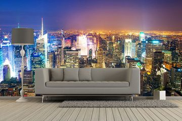 WandbilderXXL Fototapete Manhattan Sky, glatt, New York, Vliestapete, hochwertiger Digitaldruck, in verschiedenen Größen