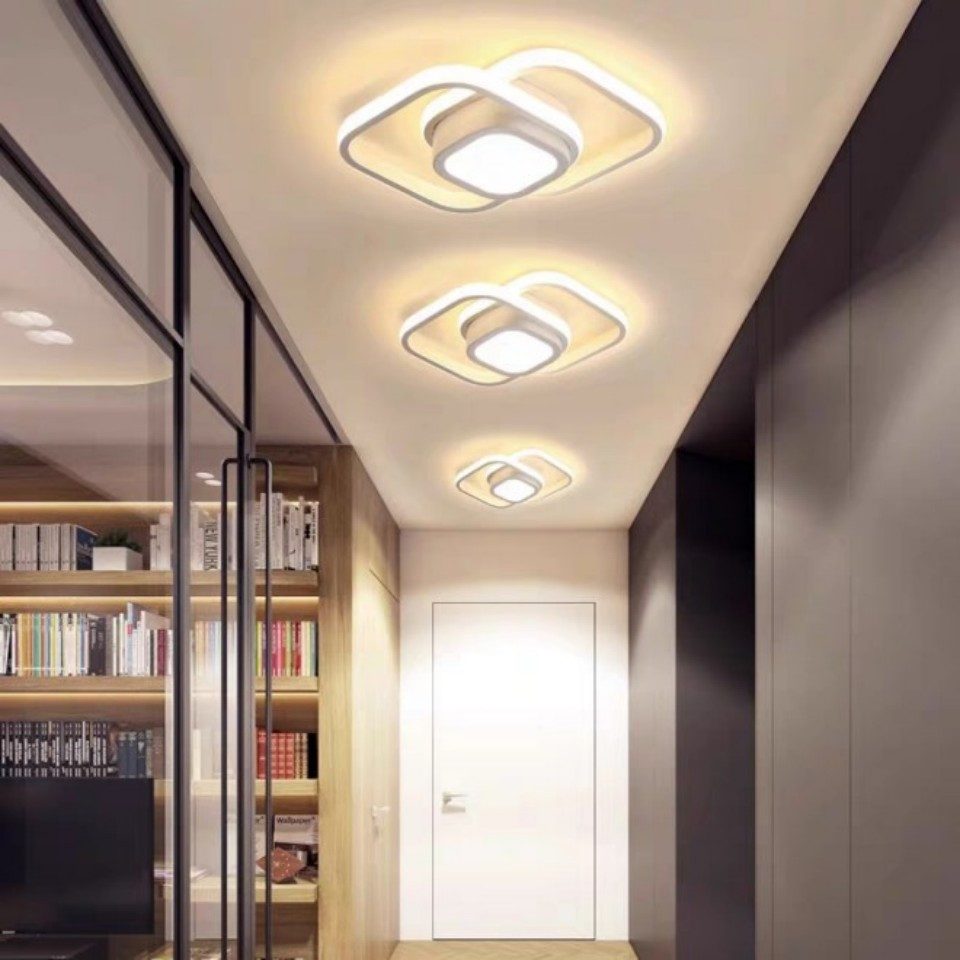 JDONG LED Deckenleuchte 30/32CM Schwarz 24W günstig online kaufen