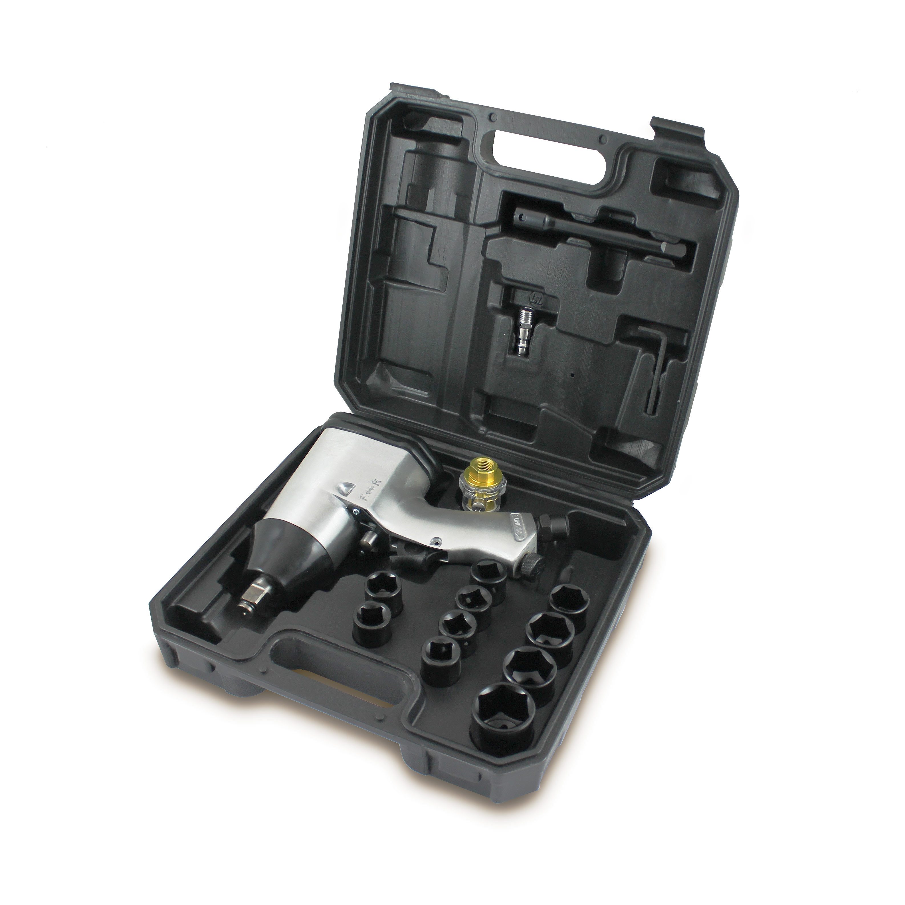 Bituxx Druckluft-Schlagschrauber Druckluft Schlagschrauber Set 16 tlg., 311 Nm, (MS-15205)