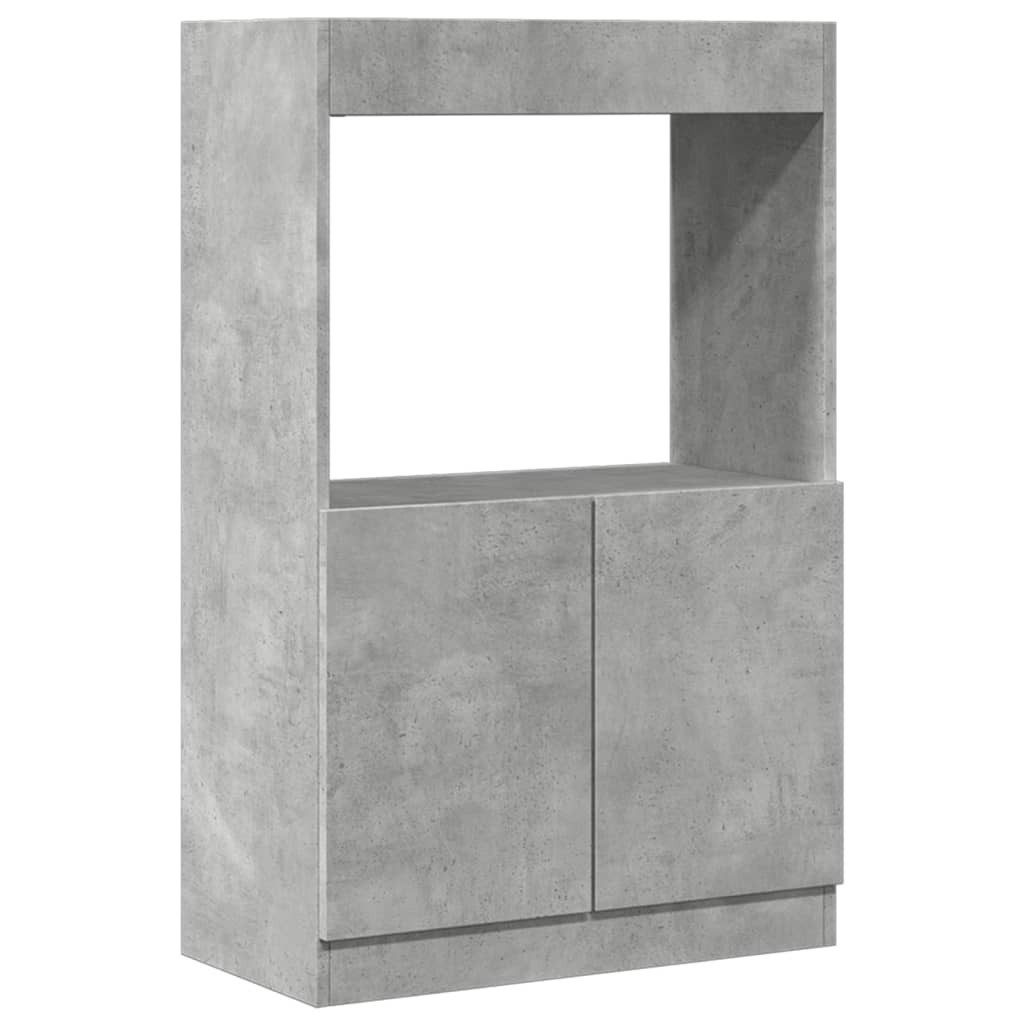 vidaXL Bücherregal Highboard Betongrau 63x33x100 cm günstig online kaufen