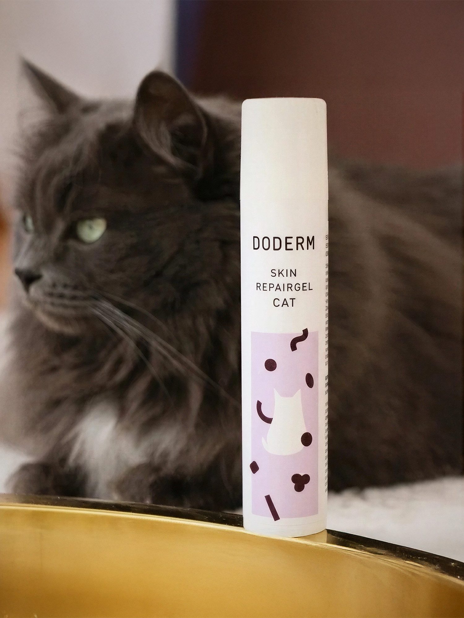 Doderm Hautpflegegel Skin Repairgel Cat - gegen gereizte, juckende oder gerötete Haut, Natürliche Hautpflege für Katzen mit Pflanzenextrakten und Honig