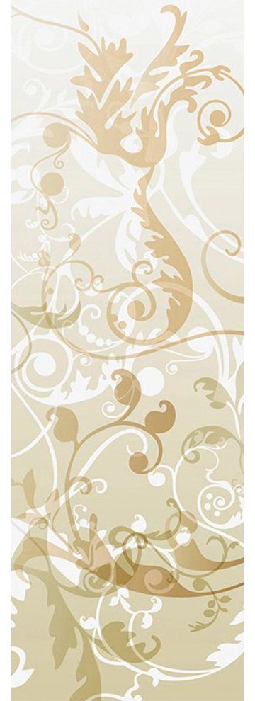 Architects Paper Fototapete Ornamentel Elegance, (1 St), Grafik Tapete Barock Beige Gold Weiß Panel 1,00m x 2,80m
