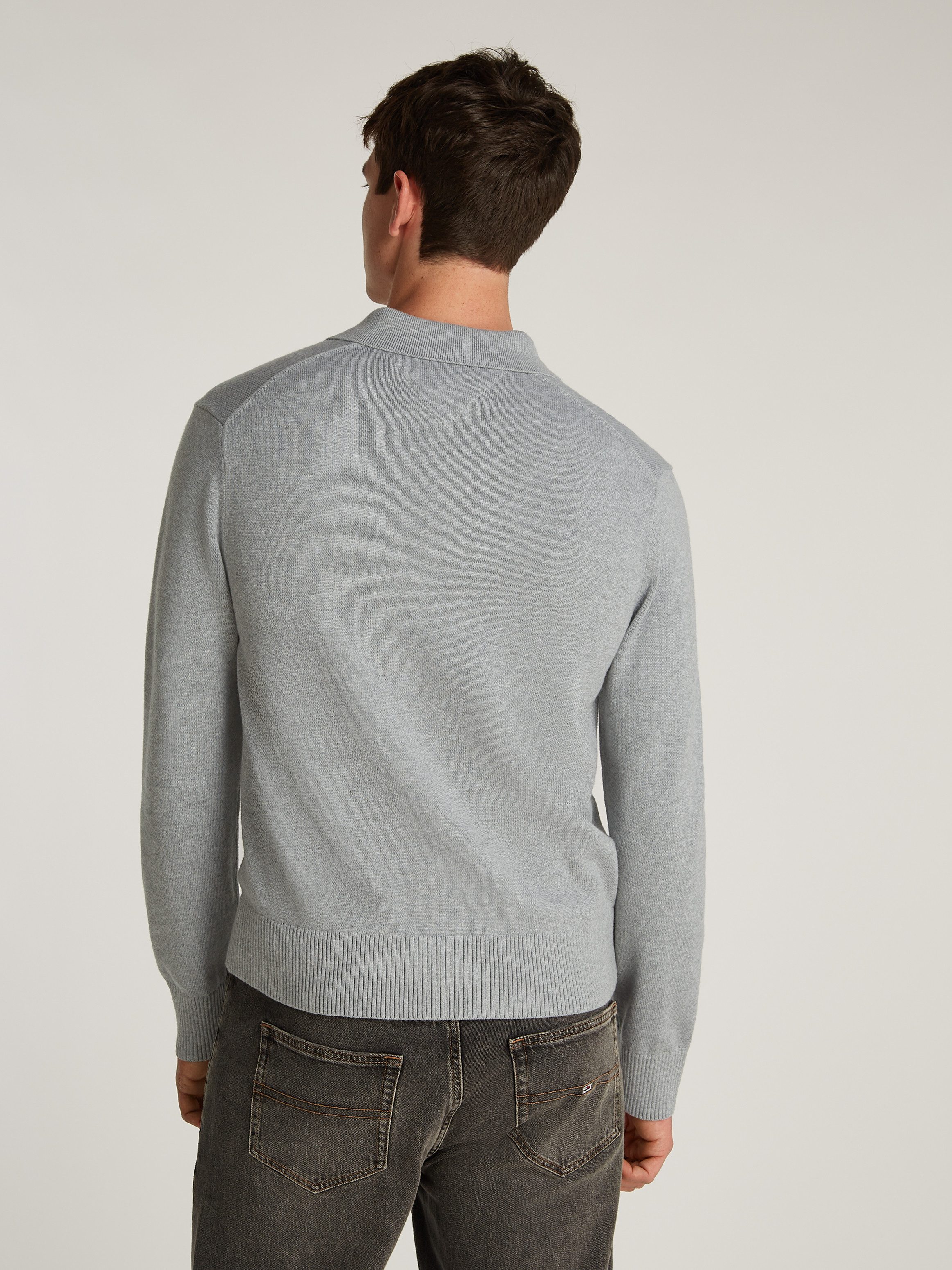 Tommy Jeans Polokragenpullover TJM SLIM ESSENTIAL POLO SWEATER mit Logostic günstig online kaufen