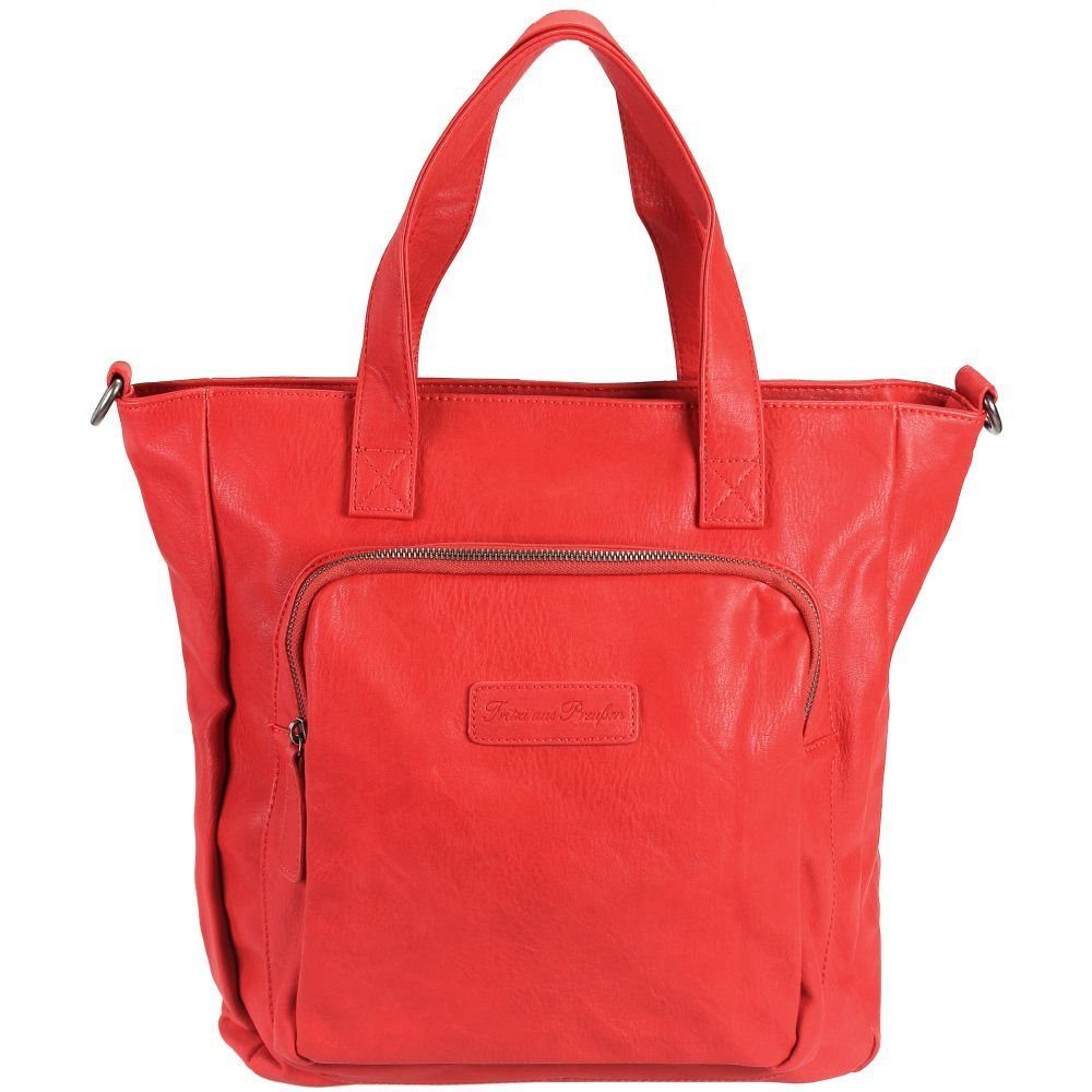 Fritzi Aus Preußen Brigitte X Fritzi Jive Shopper Red – Borsa Shopping Grande 46x33x18 Cm