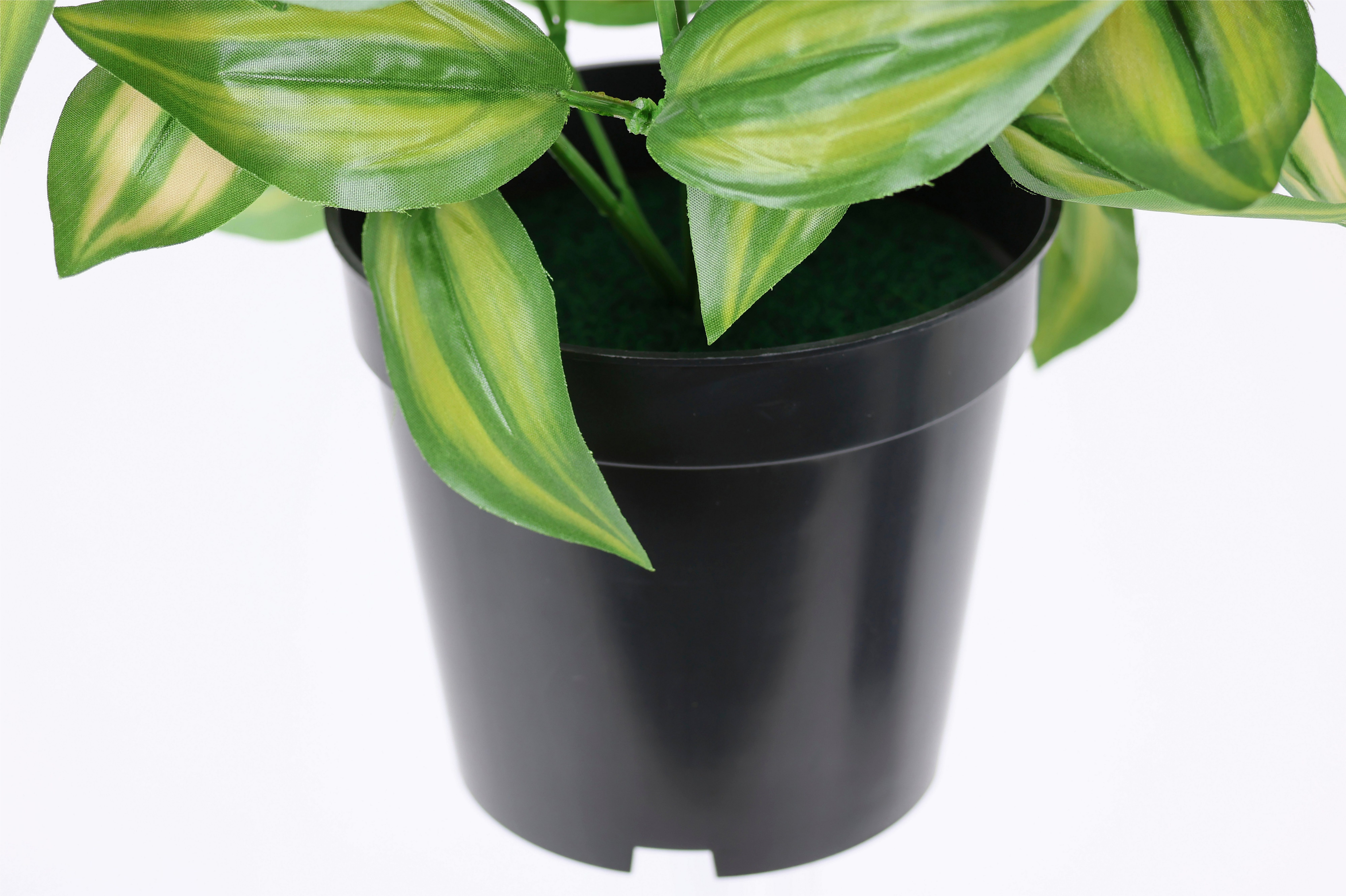 Kunstpflanze Künstliche Tradeskantie mit Topf Deko Grünpflanze Zimmerpflanz günstig online kaufen