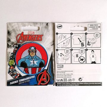 Catch the Patch Aufnäher Bügelbild, Aufbügler, Applikationen, Patches, Flicken, zum aufbügeln, Polyester, Avengers Captain America 2 - Größe: 6 x 6 cm